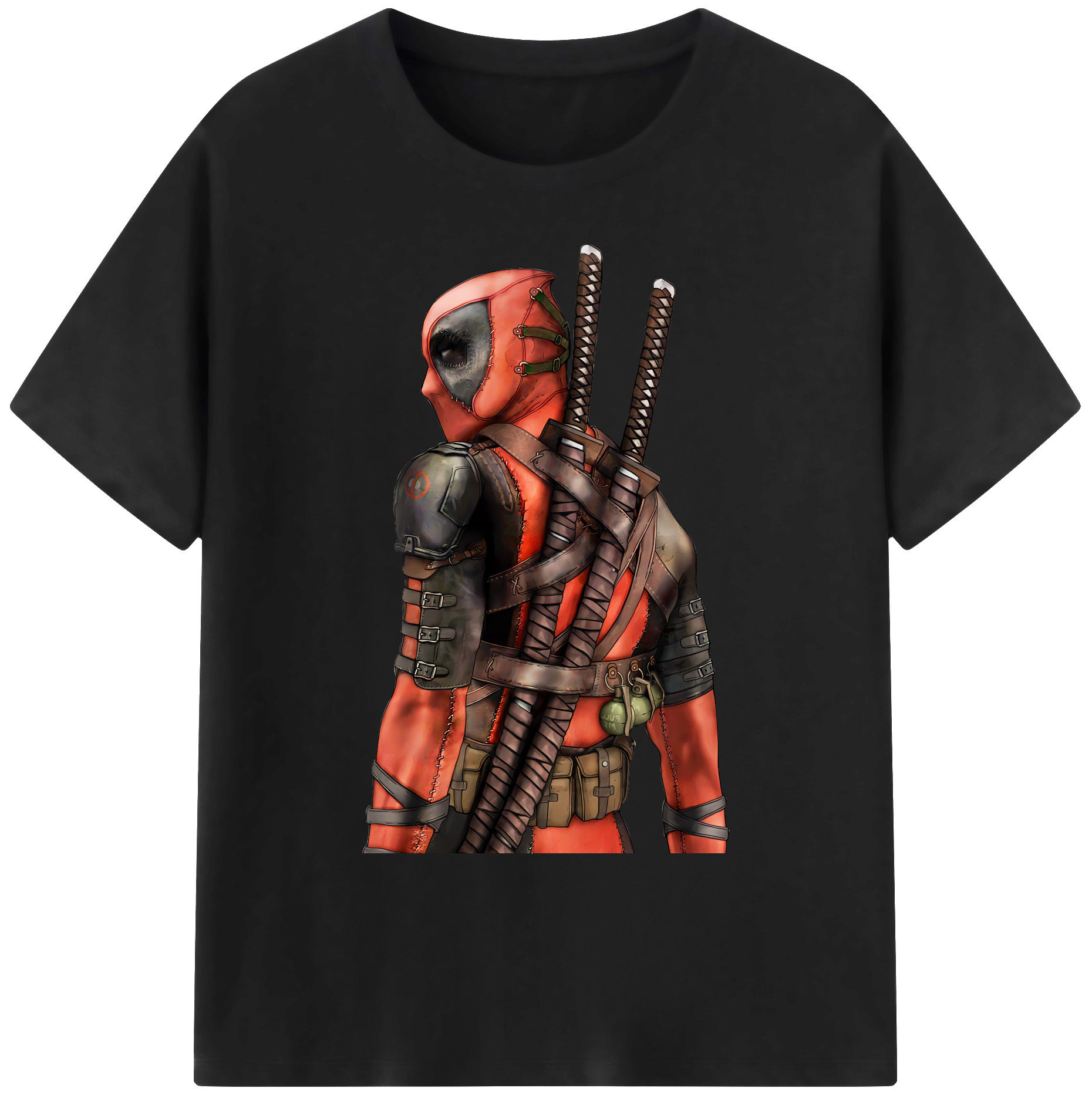 （画像用） Deadpool デッドプール 綿100％ メンズ半袖Tシャツ｜肌触りやわらか＆通気性