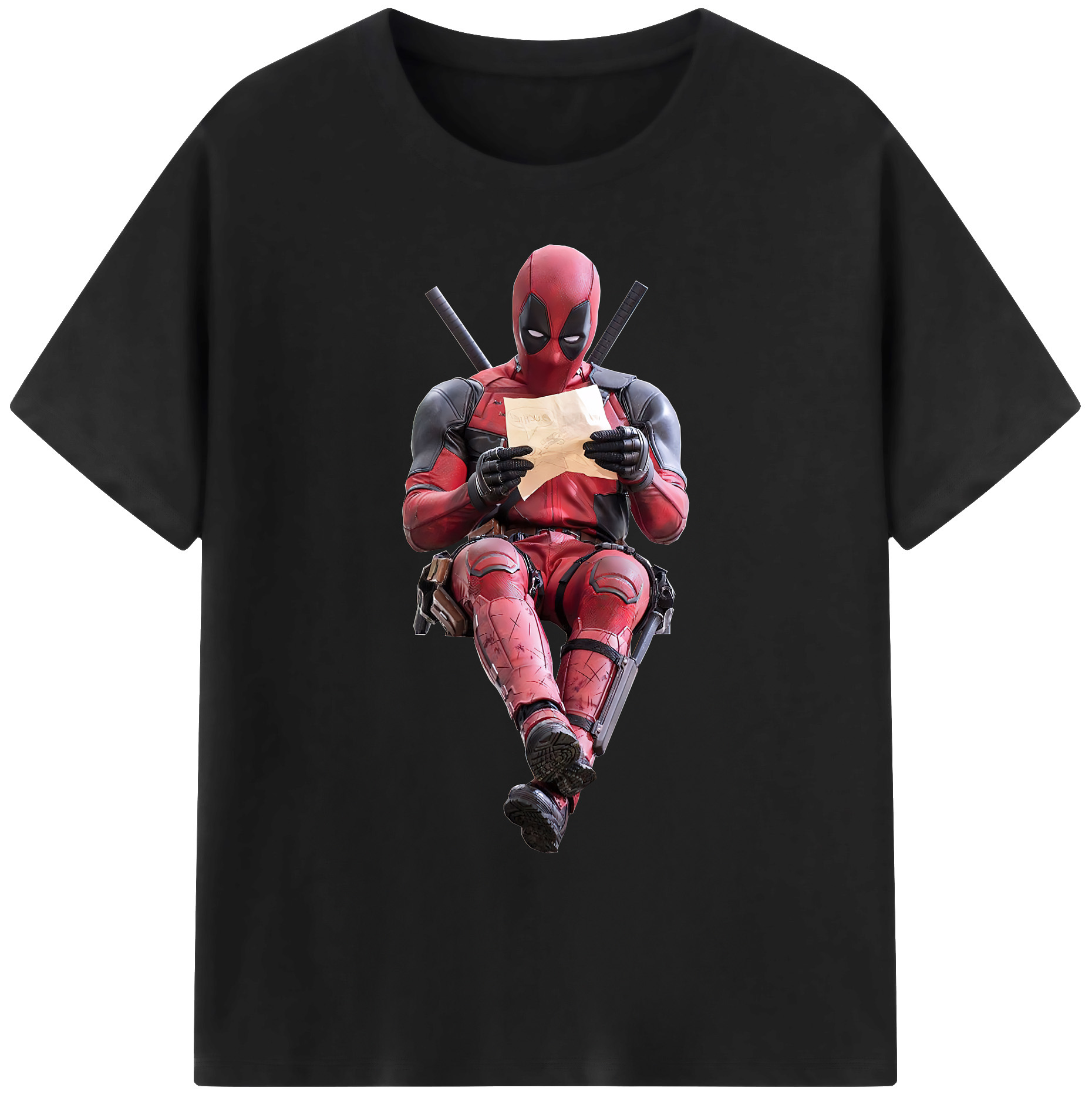 （画像用） Deadpool デッドプール 綿100％ メンズ半袖Tシャツ｜肌触りやわらか＆通気性