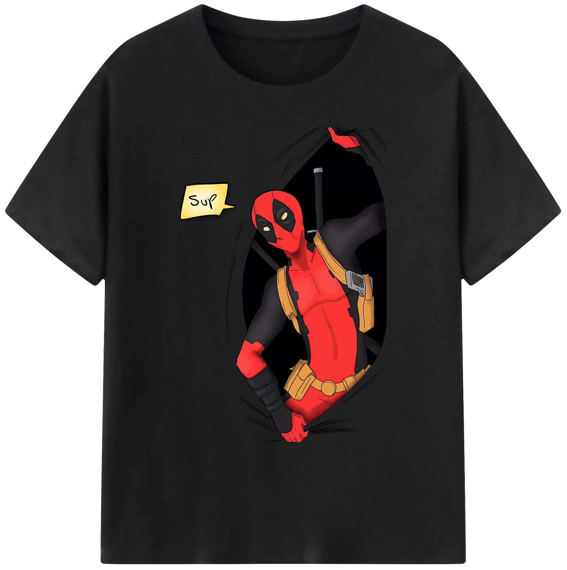 （画像用） Deadpool デッドプール 綿100％ メンズ半袖Tシャツ｜肌触りやわらか＆通気性