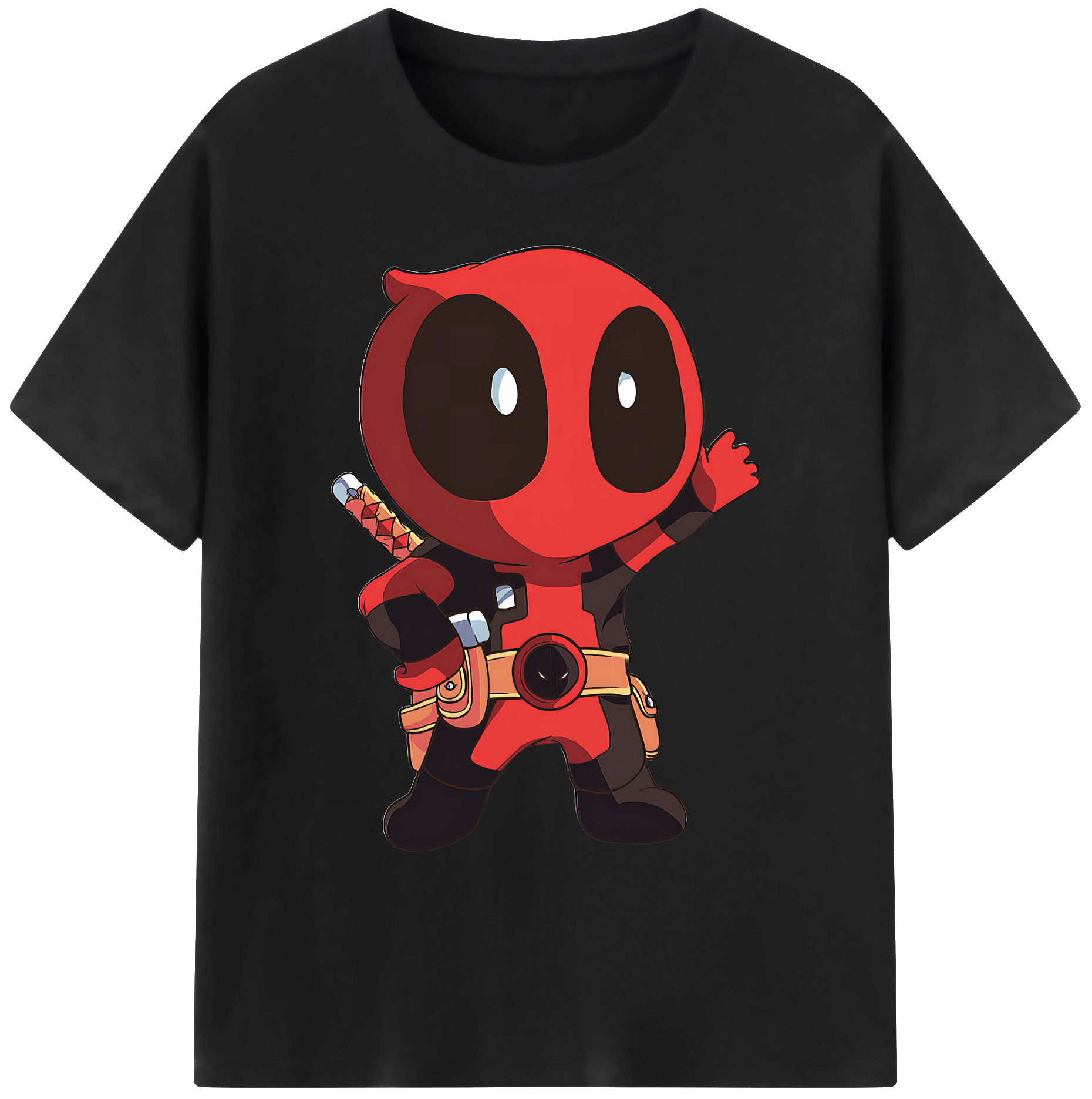 （画像用） Deadpool デッドプール 綿100％ メンズ半袖Tシャツ｜肌触りやわらか＆通気性