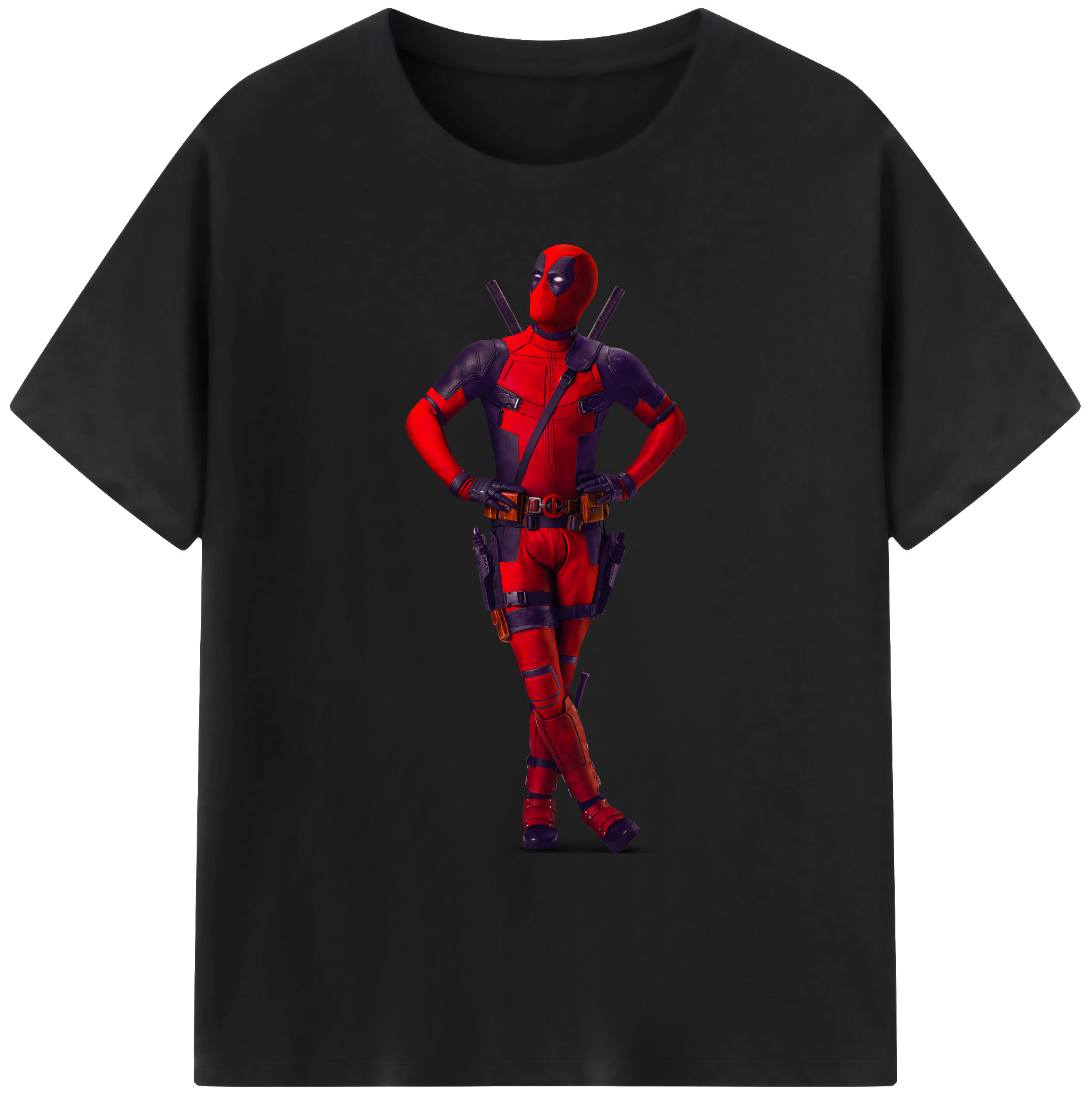 （画像用） Deadpool デッドプール 綿100％ メンズ半袖Tシャツ｜肌触りやわらか＆通気性