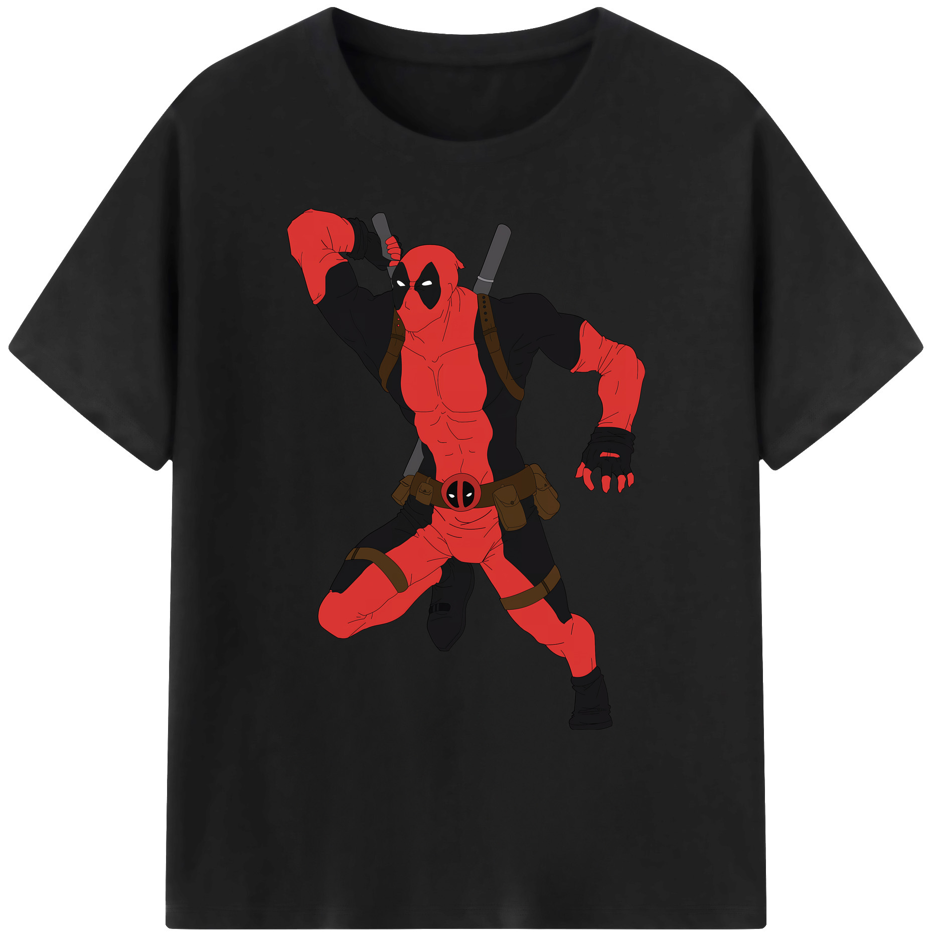 （画像用） Deadpool デッドプール 綿100％ メンズ半袖Tシャツ｜肌触りやわらか＆通気性