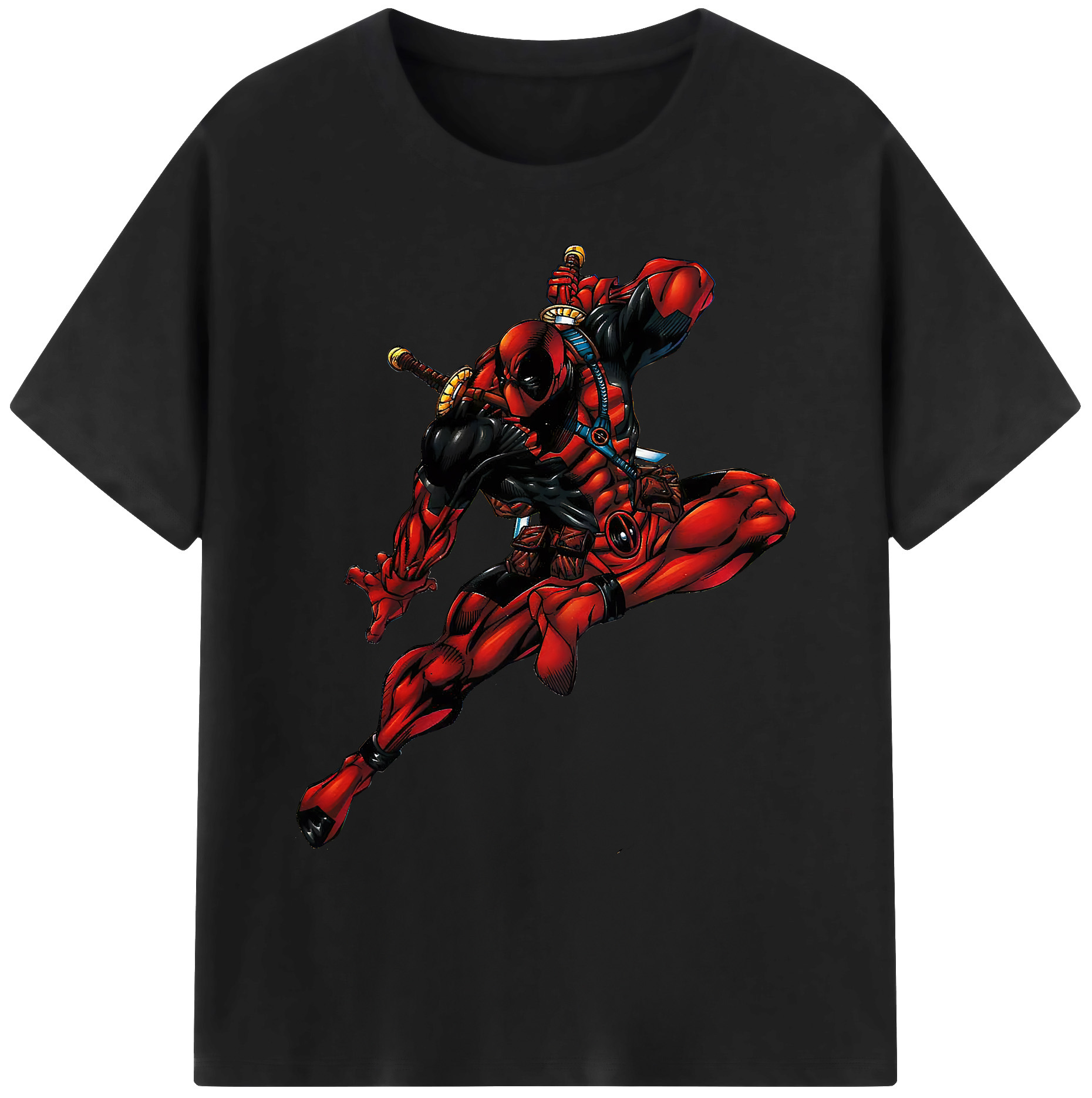 （画像用） Deadpool デッドプール 綿100％ メンズ半袖Tシャツ｜肌触りやわらか＆通気性