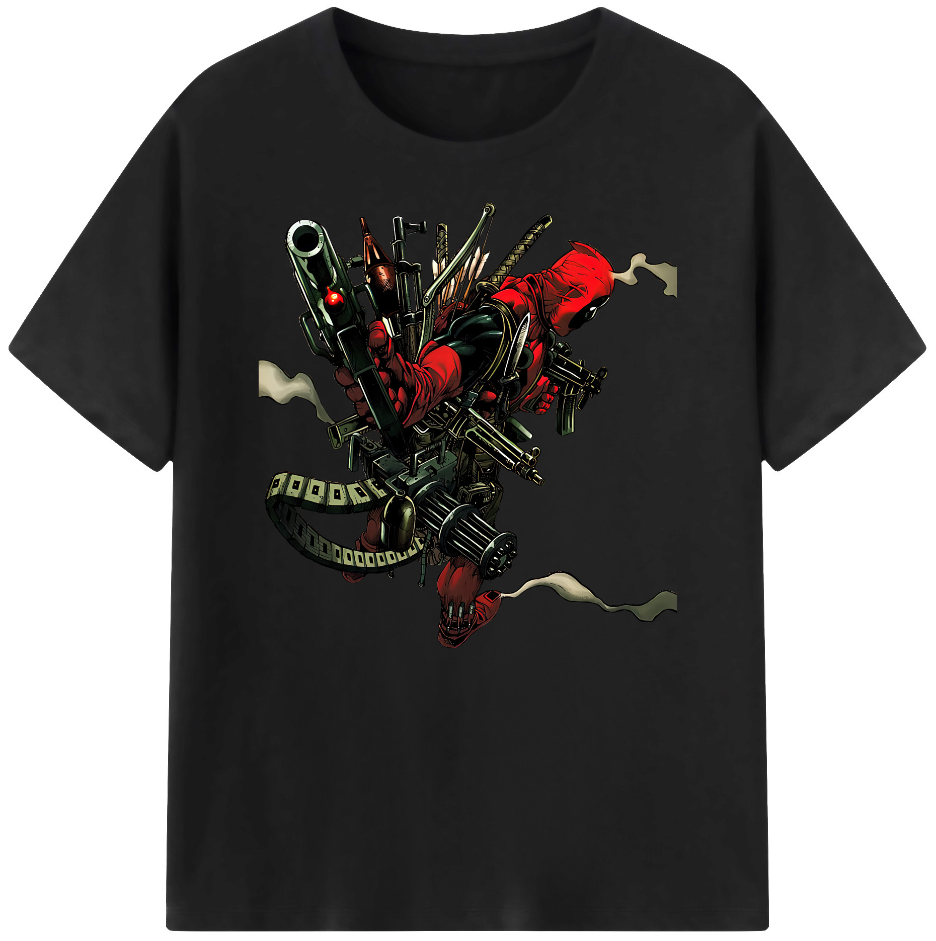 （画像用） Deadpool デッドプール 綿100％ メンズ半袖Tシャツ｜肌触りやわらか＆通気性