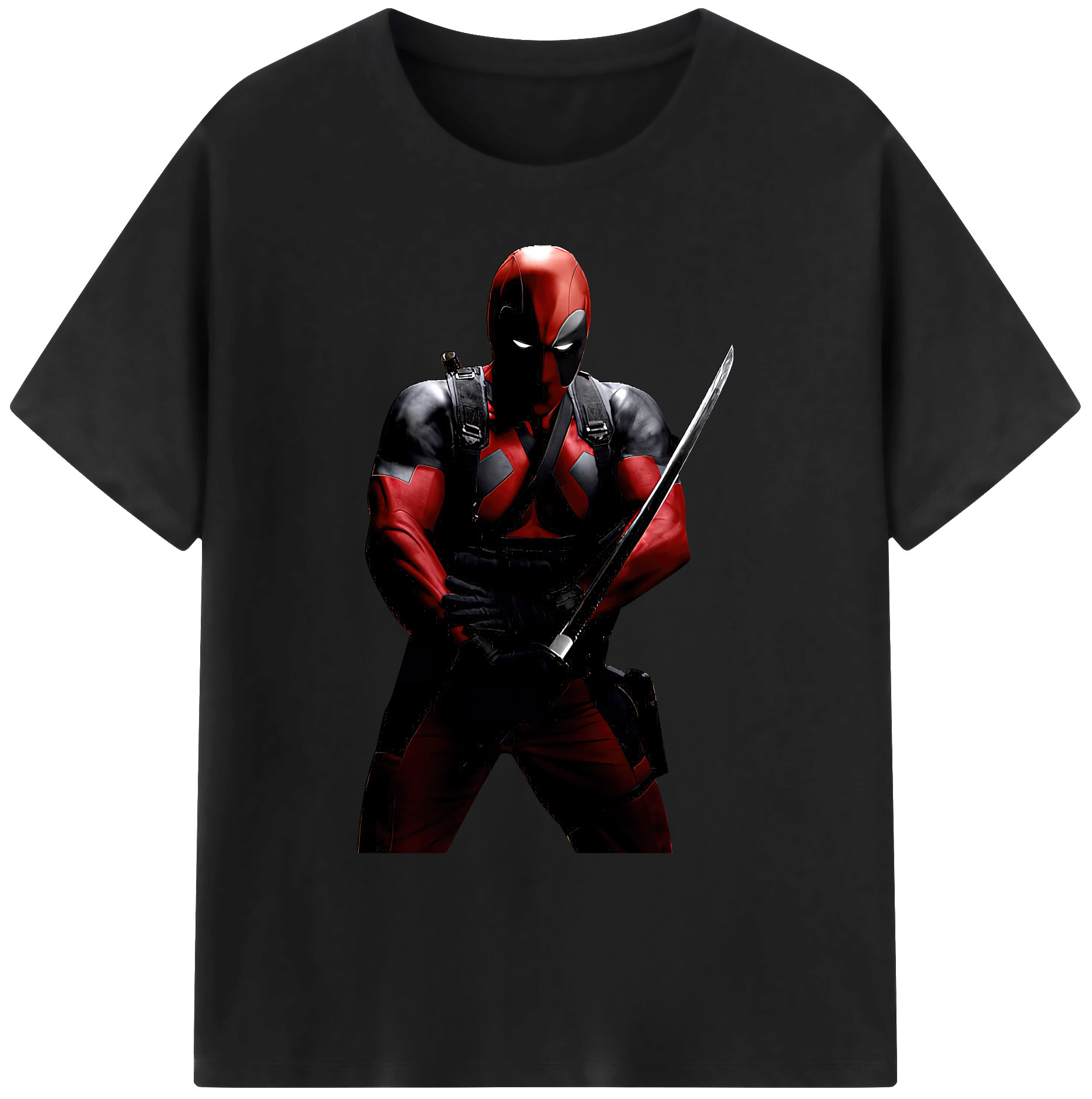 （画像用） Deadpool デッドプール 綿100％ メンズ半袖Tシャツ｜肌触りやわらか＆通気性