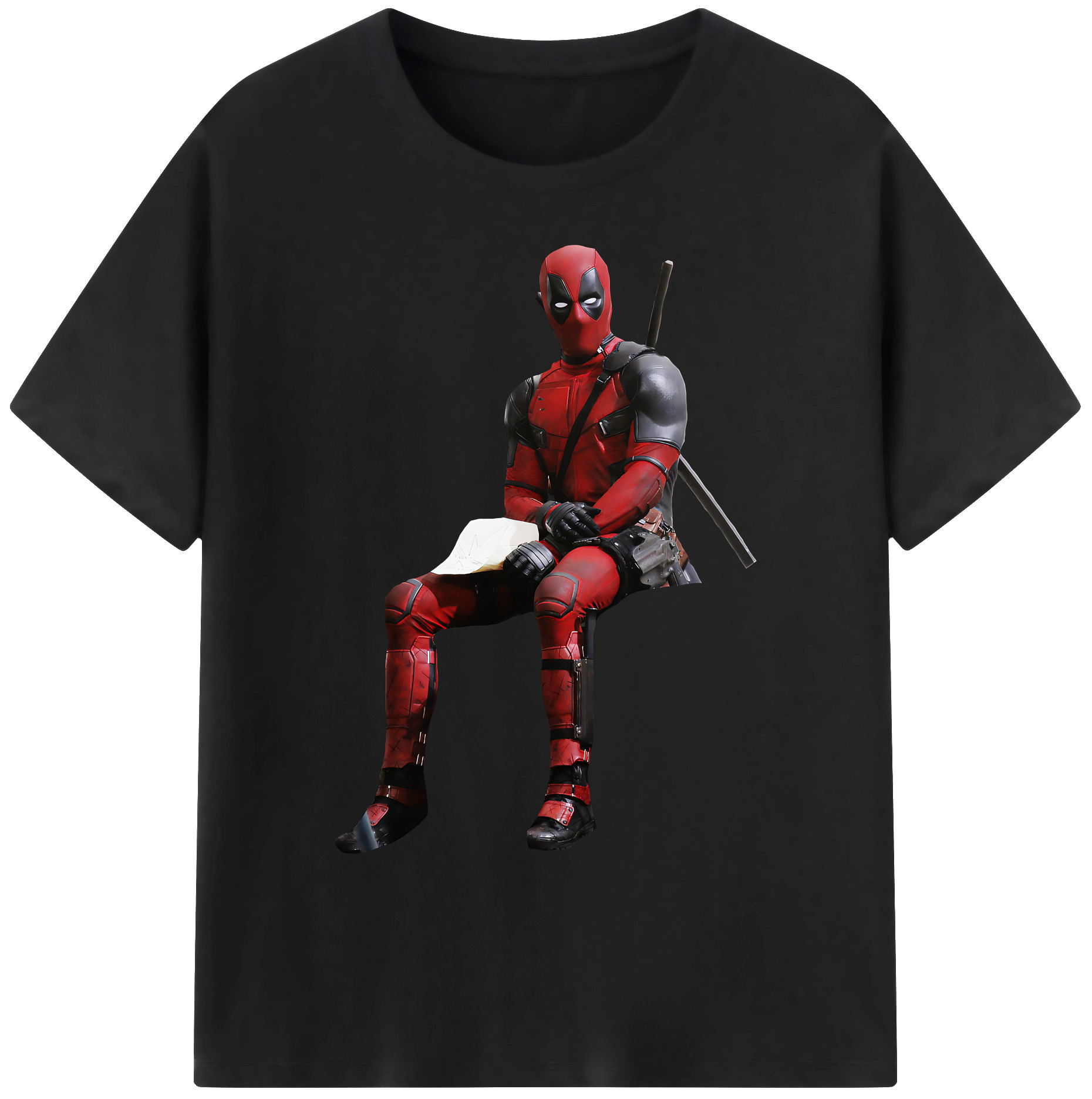 （画像用） Deadpool デッドプール 綿100％ メンズ半袖Tシャツ｜肌触りやわらか＆通気性