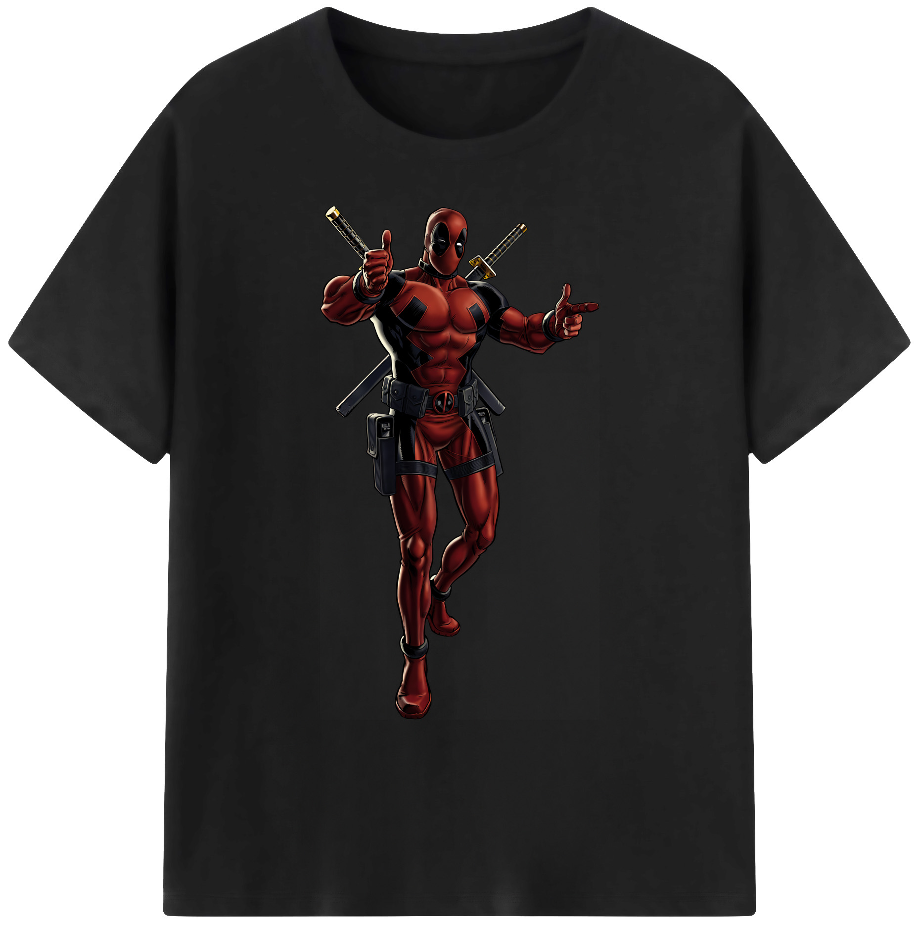 （画像用） Deadpool デッドプール 綿100％ メンズ半袖Tシャツ｜肌触りやわらか＆通気性