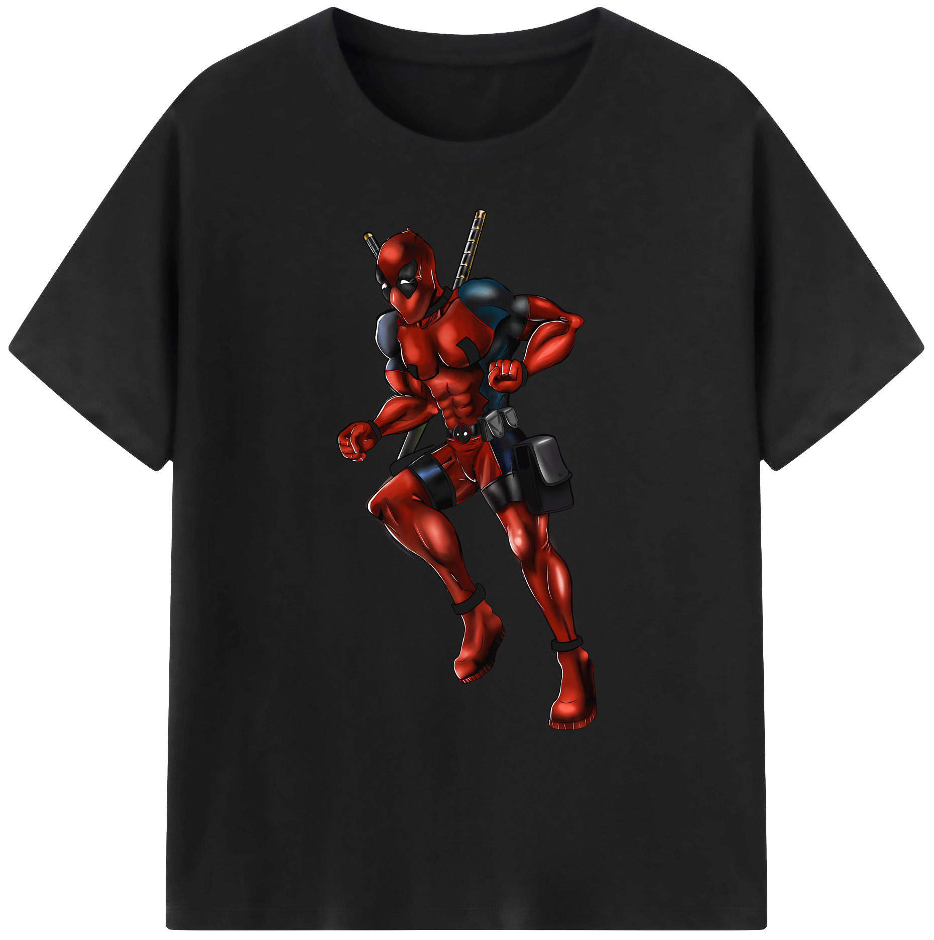 （画像用） Deadpool デッドプール 綿100％ メンズ半袖Tシャツ｜肌触りやわらか＆通気性