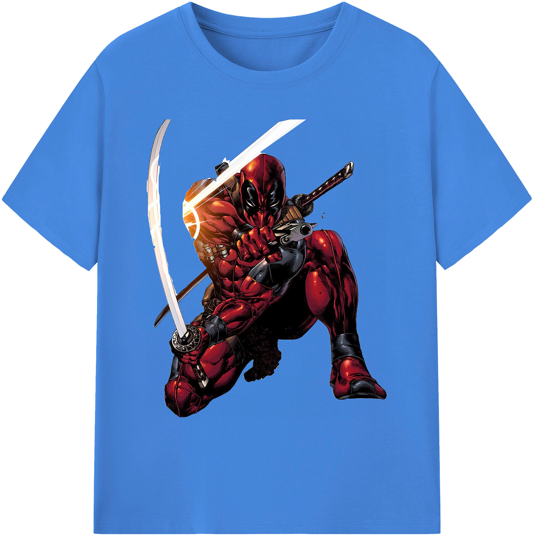 （画像用） Deadpool デッドプール 綿100％ メンズ半袖Tシャツ｜肌触りやわらか＆通気性