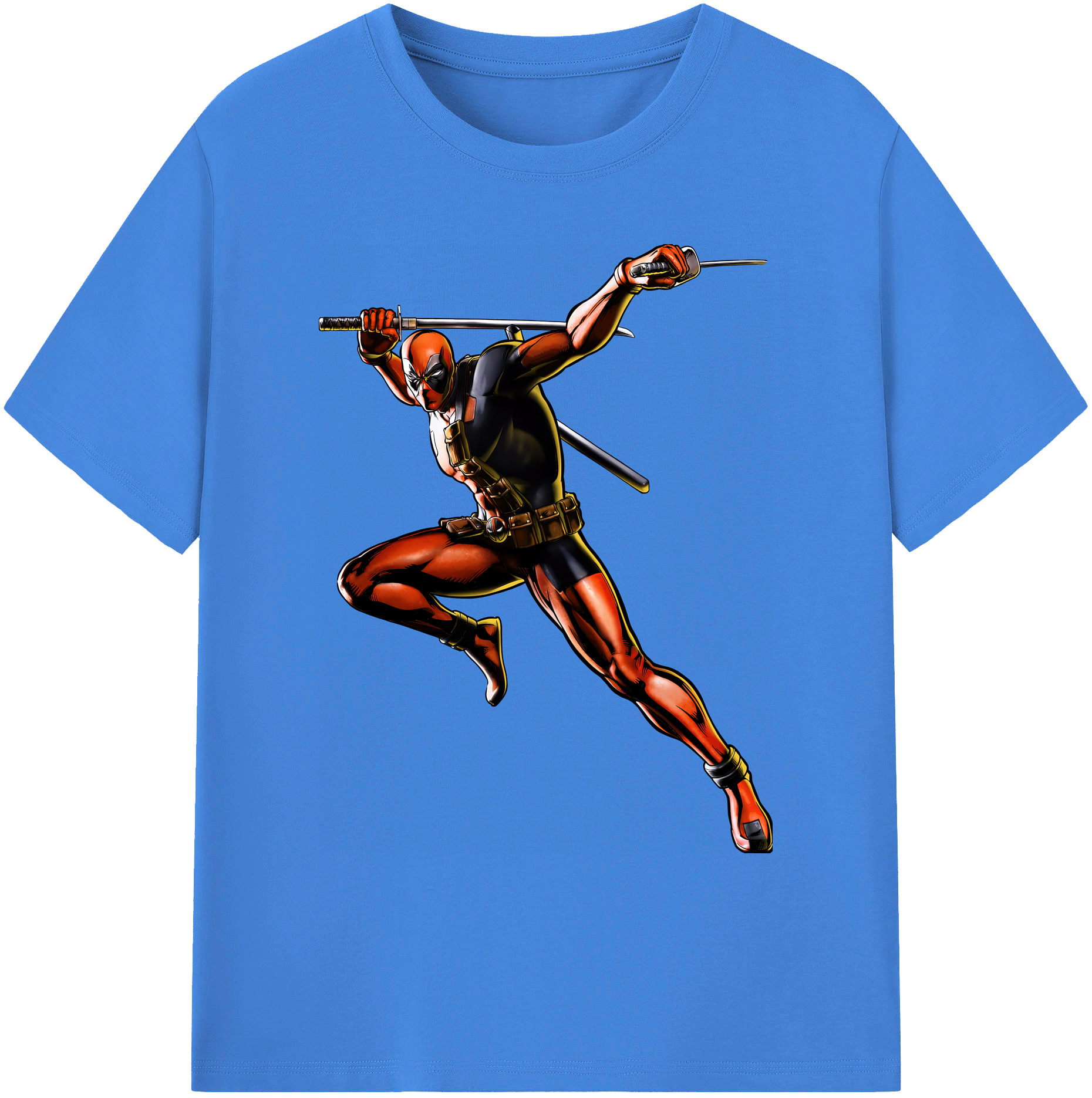 （画像用） Deadpool デッドプール 綿100％ メンズ半袖Tシャツ｜肌触りやわらか＆通気性