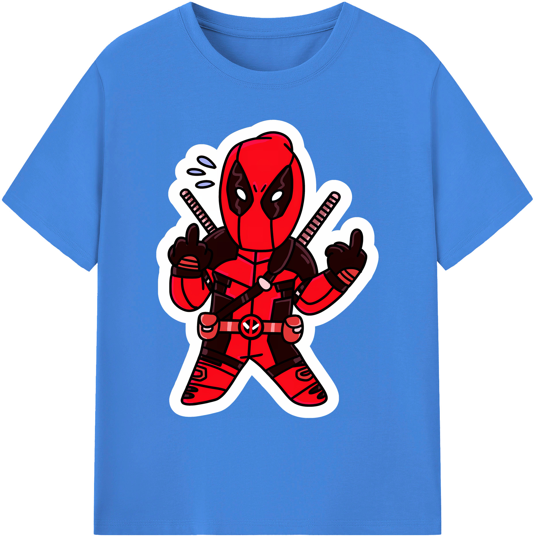 （画像用） Deadpool デッドプール 綿100％ メンズ半袖Tシャツ｜肌触りやわらか＆通気性