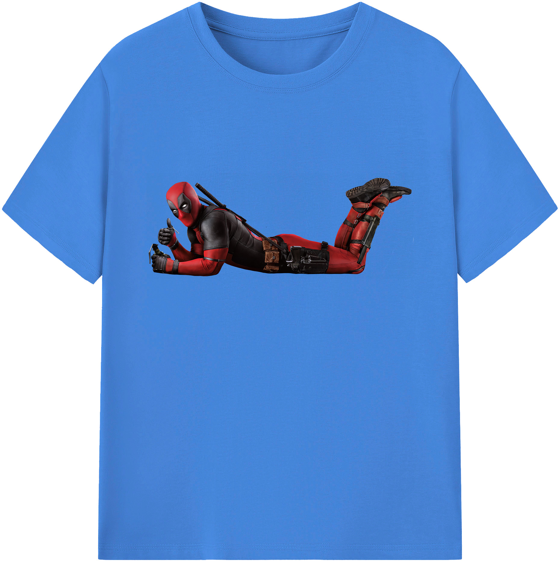 （画像用） Deadpool デッドプール 綿100％ メンズ半袖Tシャツ｜肌触りやわらか＆通気性