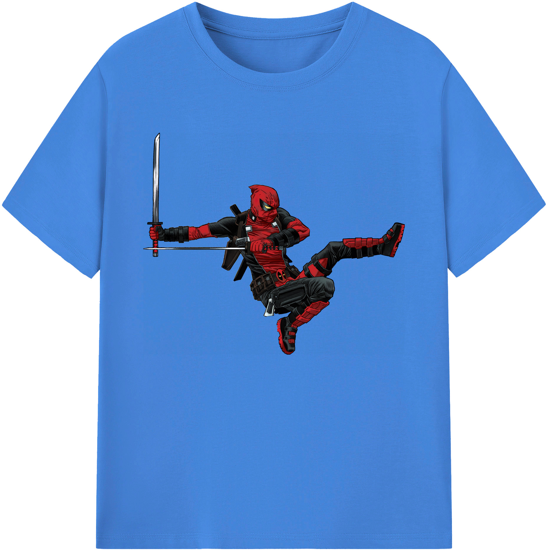 （画像用） Deadpool デッドプール 綿100％ メンズ半袖Tシャツ｜肌触りやわらか＆通気性