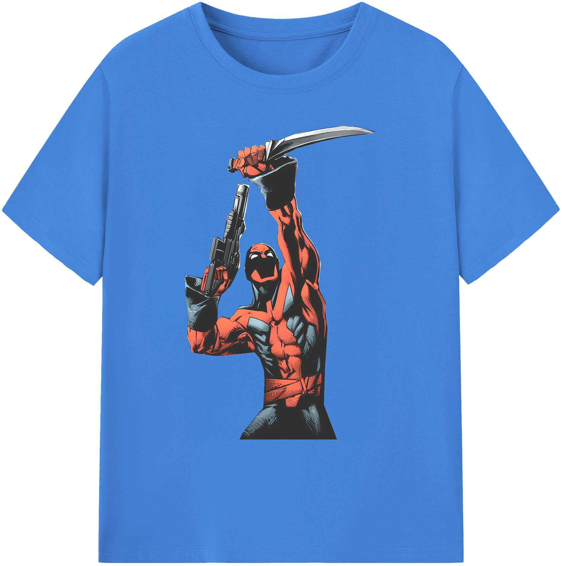 （画像用） Deadpool デッドプール 綿100％ メンズ半袖Tシャツ｜肌触りやわらか＆通気性
