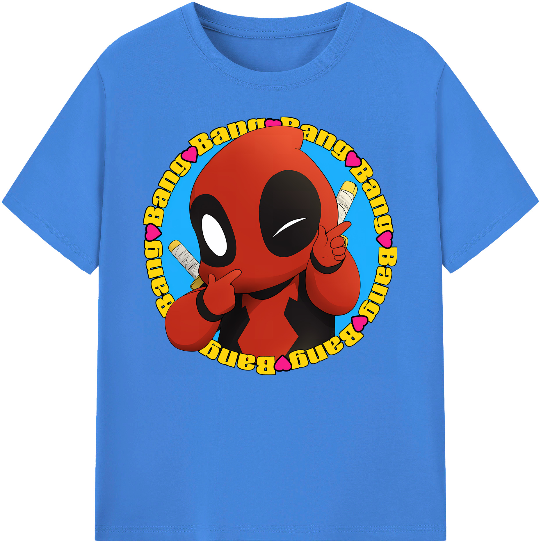 （画像用） Deadpool デッドプール 綿100％ メンズ半袖Tシャツ｜肌触りやわらか＆通気性