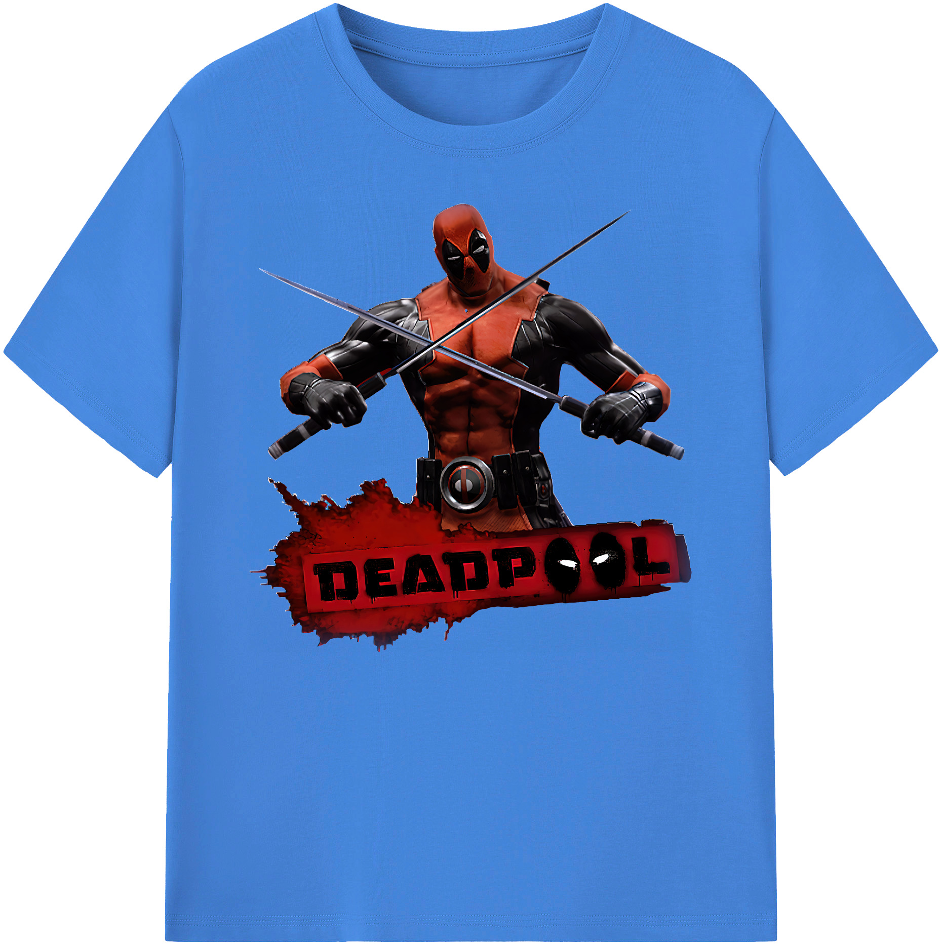 （画像用） Deadpool デッドプール 綿100％ メンズ半袖Tシャツ｜肌触りやわらか＆通気性