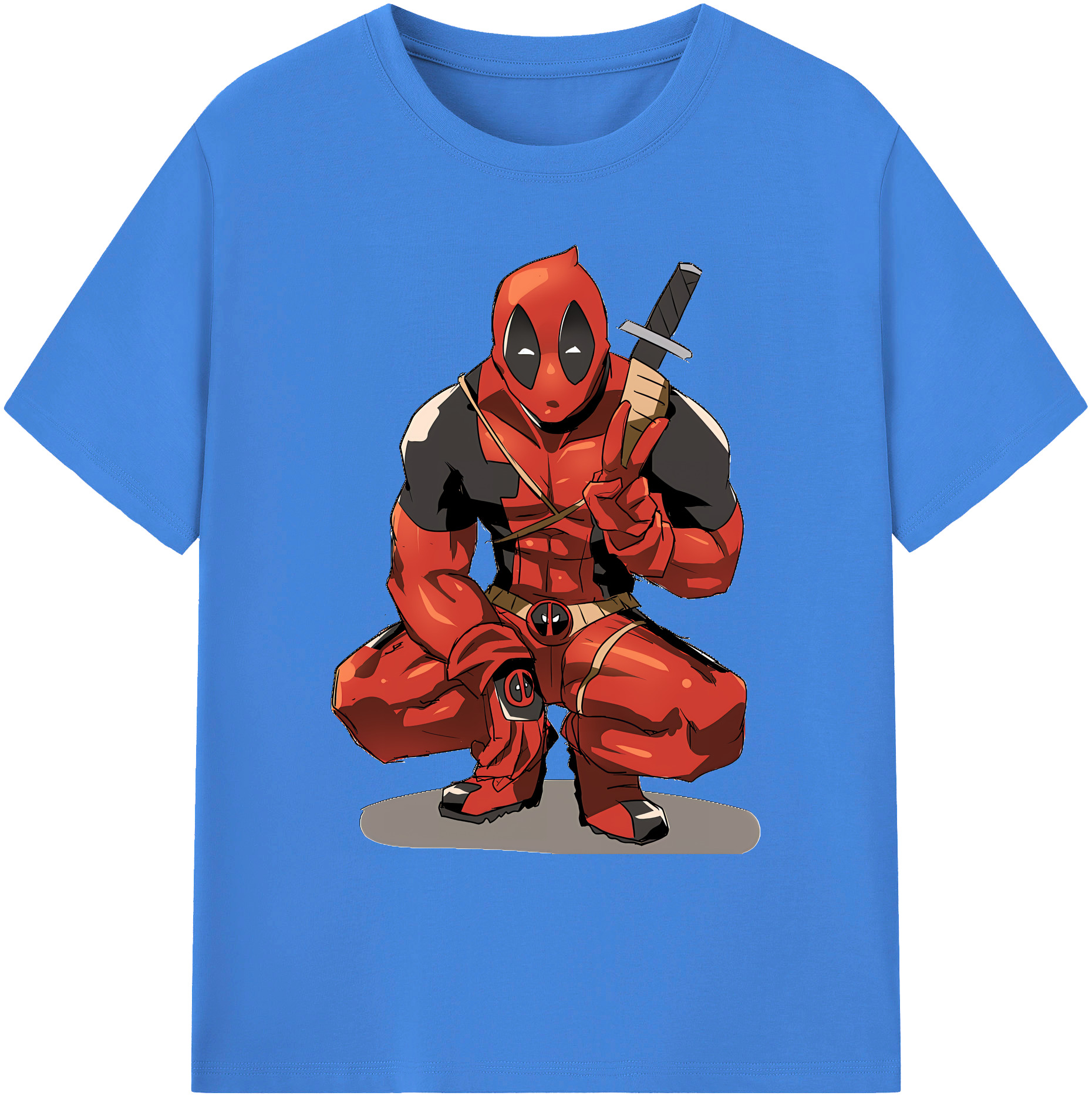 （画像用） Deadpool デッドプール 綿100％ メンズ半袖Tシャツ｜肌触りやわらか＆通気性