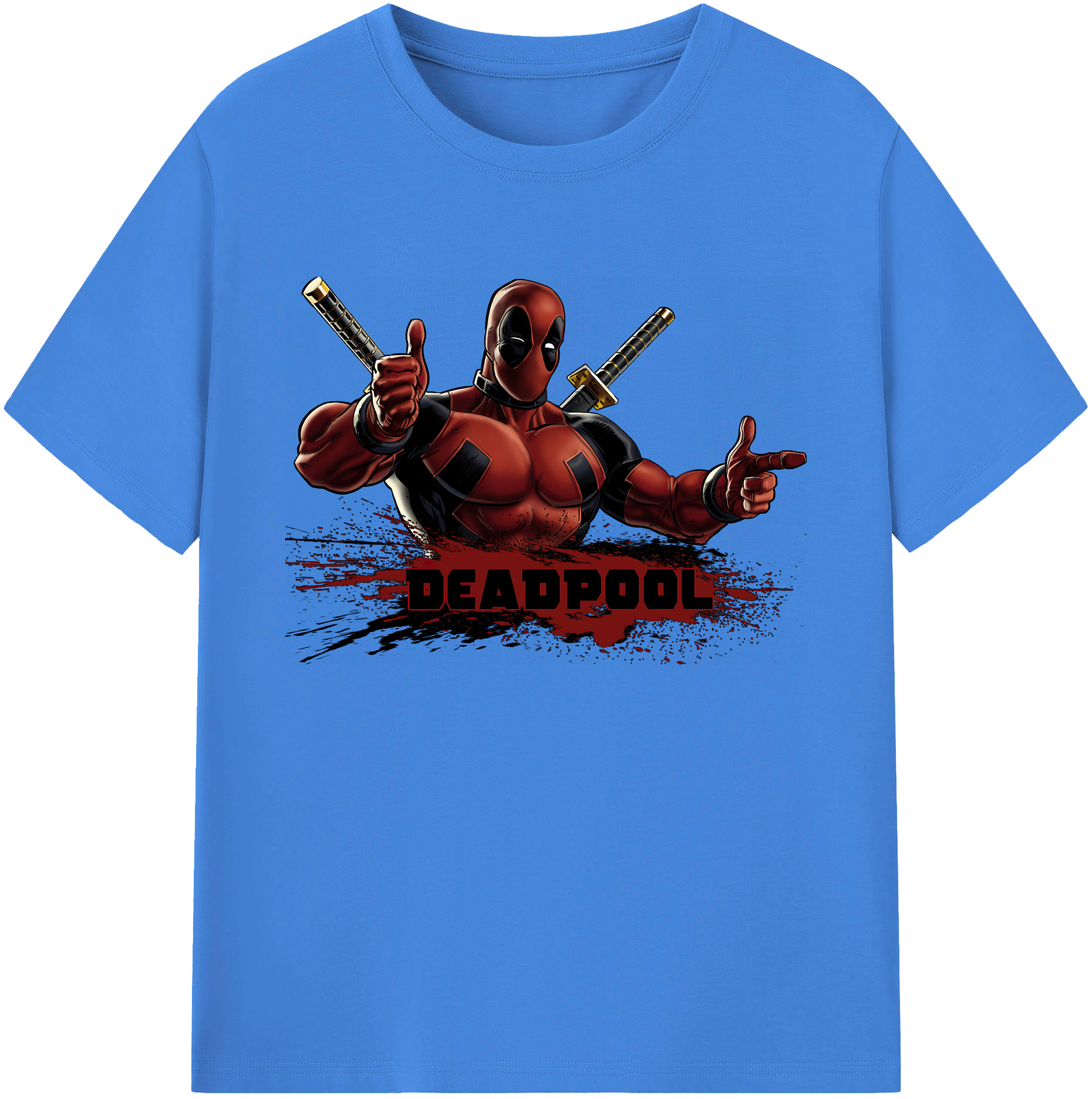 （画像用） Deadpool デッドプール 綿100％ メンズ半袖Tシャツ｜肌触りやわらか＆通気性