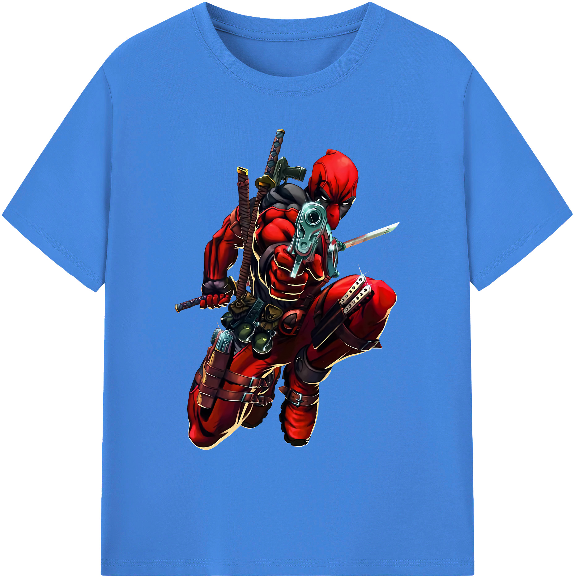 （画像用） Deadpool デッドプール 綿100％ メンズ半袖Tシャツ｜肌触りやわらか＆通気性