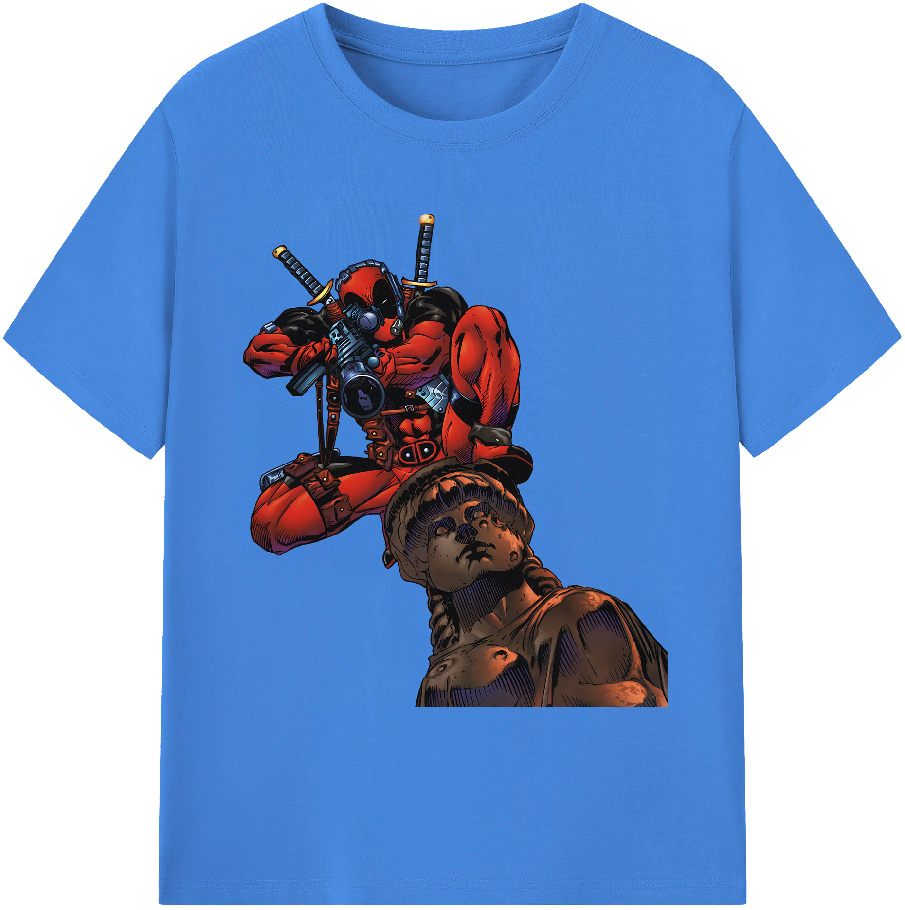 （画像用） Deadpool デッドプール 綿100％ メンズ半袖Tシャツ｜肌触りやわらか＆通気性