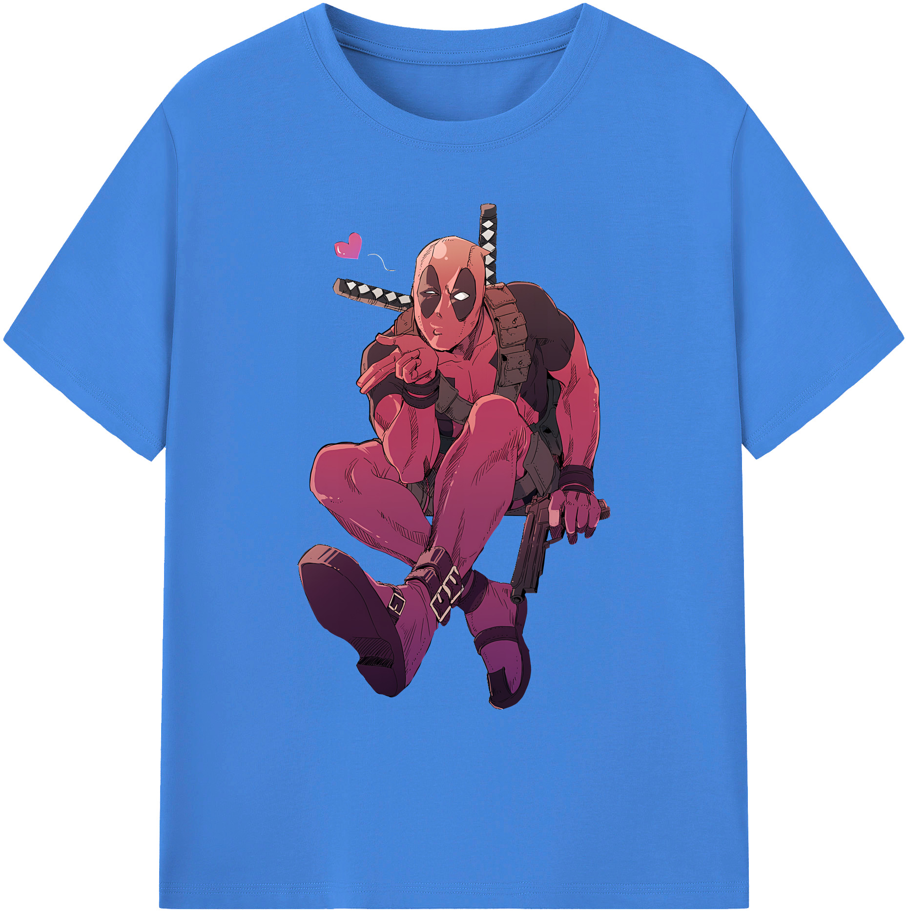 （画像用） Deadpool デッドプール 綿100％ メンズ半袖Tシャツ｜肌触りやわらか＆通気性