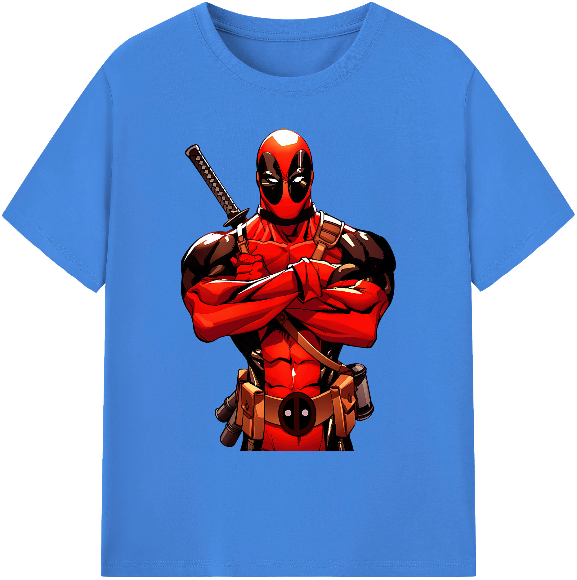 （画像用） Deadpool デッドプール 綿100％ メンズ半袖Tシャツ｜肌触りやわらか＆通気性