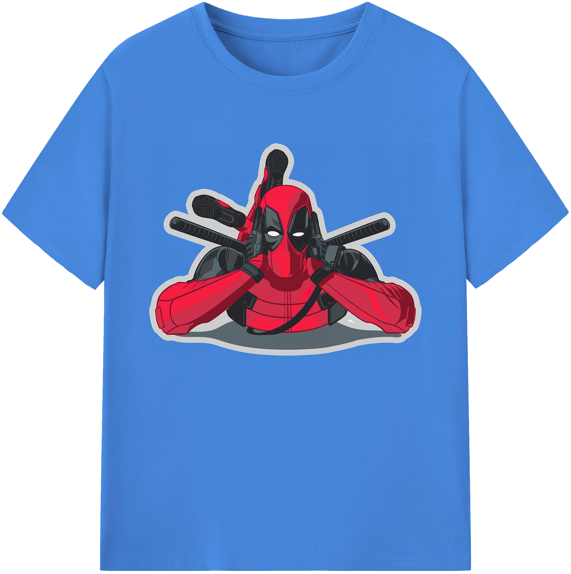 （画像用） Deadpool デッドプール 綿100％ メンズ半袖Tシャツ｜肌触りやわらか＆通気性