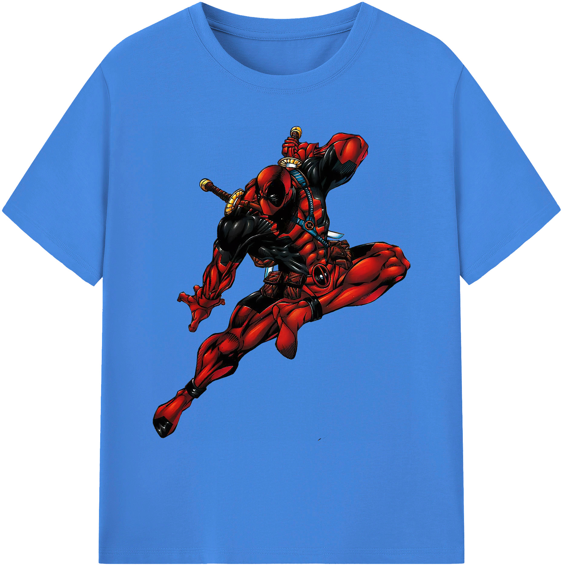 （画像用） Deadpool デッドプール 綿100％ メンズ半袖Tシャツ｜肌触りやわらか＆通気性