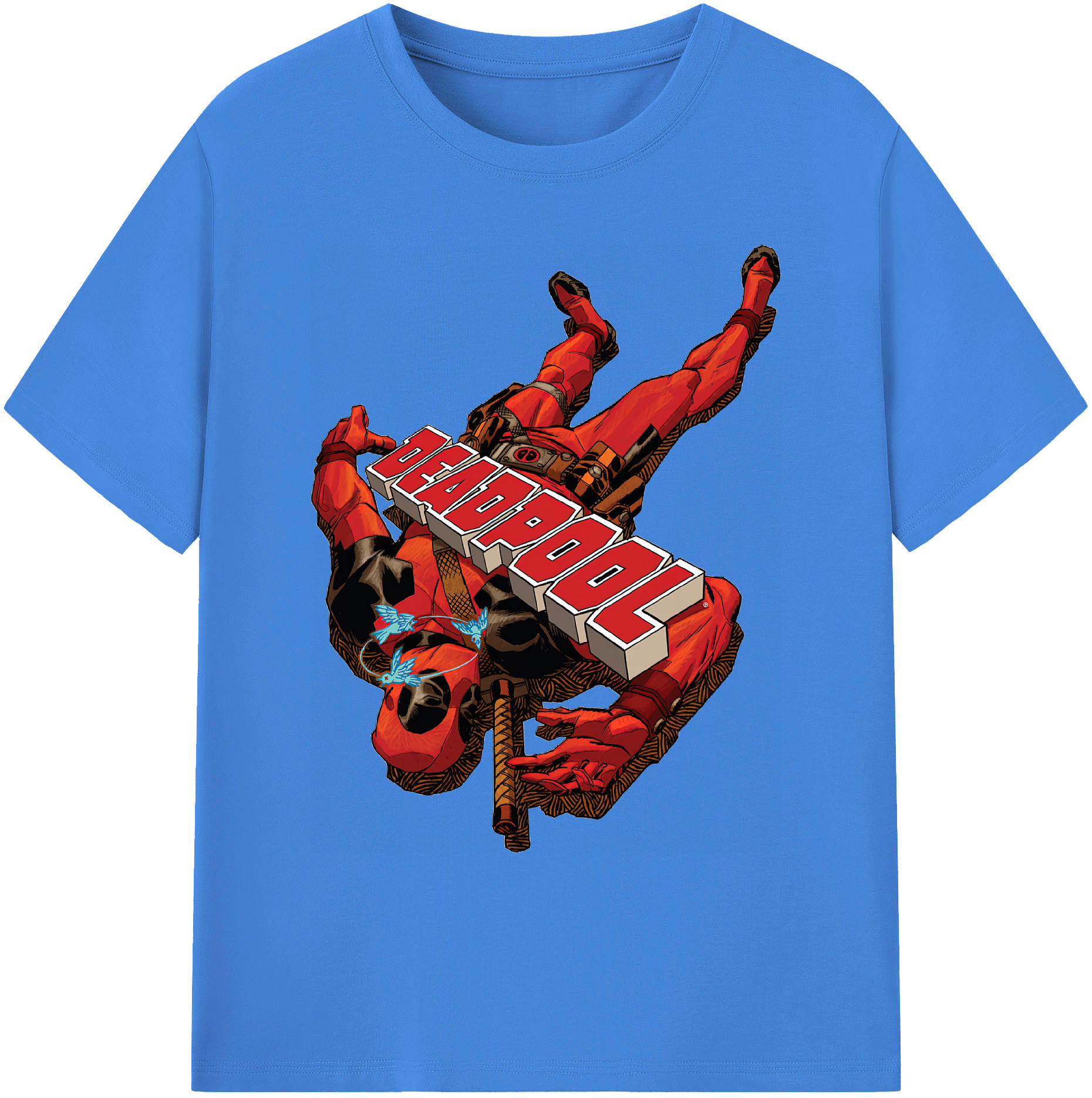 （画像用） Deadpool デッドプール 綿100％ メンズ半袖Tシャツ｜肌触りやわらか＆通気性