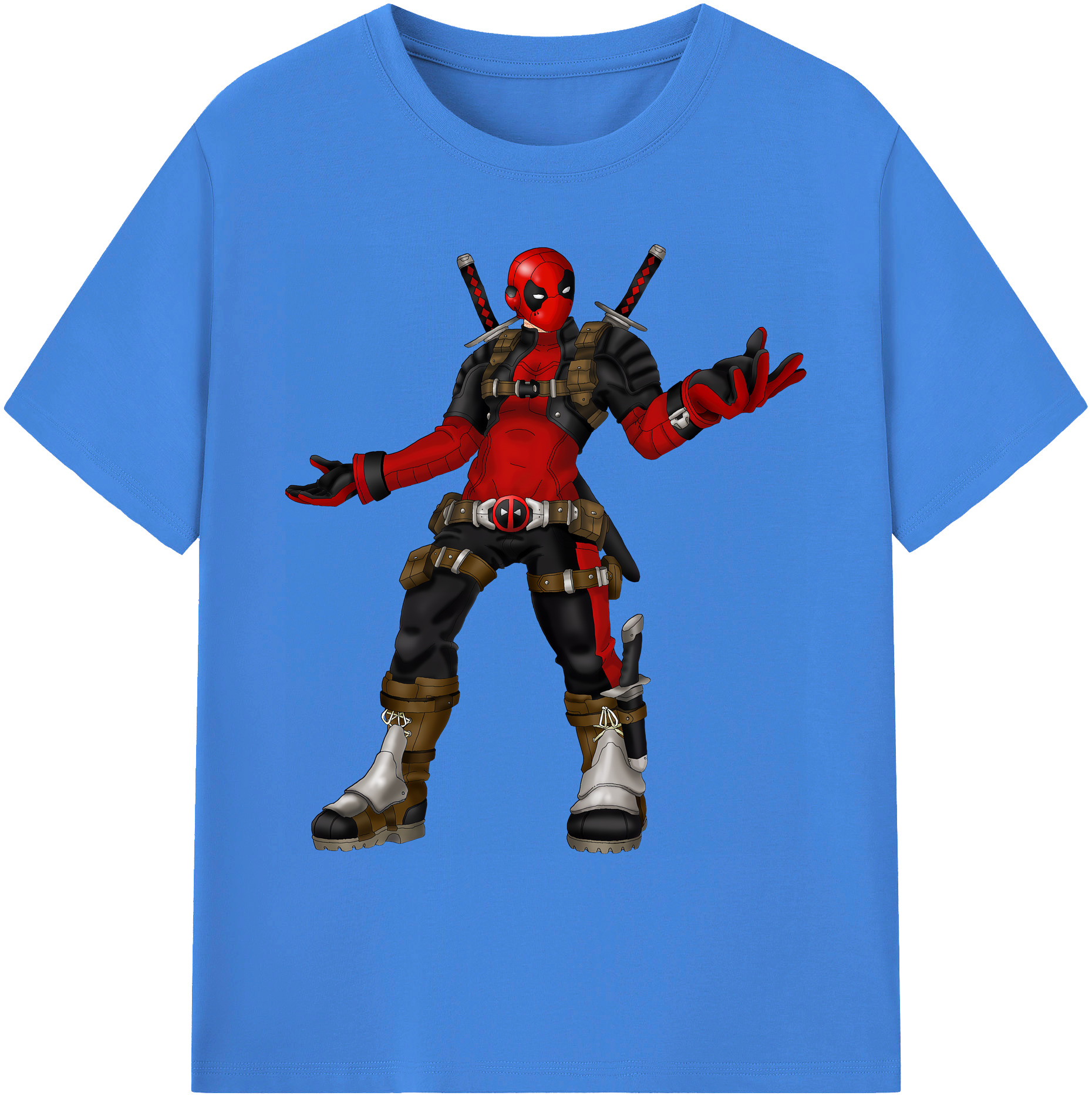 （画像用） Deadpool デッドプール 綿100％ メンズ半袖Tシャツ｜肌触りやわらか＆通気性