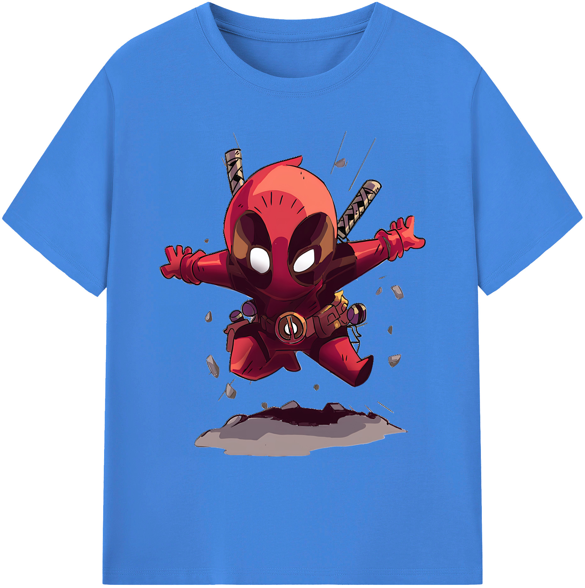 （画像用） Deadpool デッドプール 綿100％ メンズ半袖Tシャツ｜肌触りやわらか＆通気性