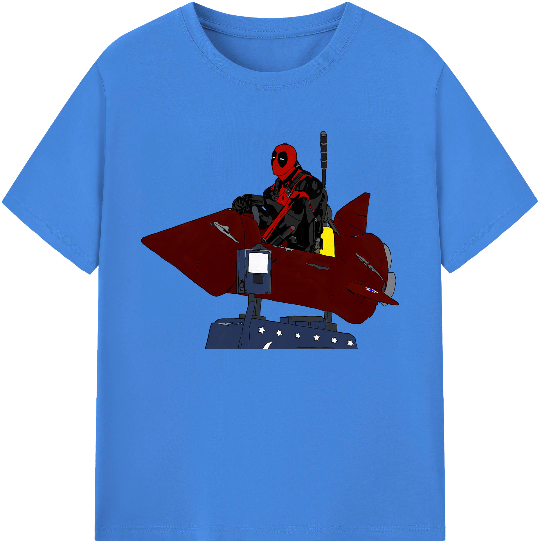 （画像用） Deadpool デッドプール 綿100％ メンズ半袖Tシャツ｜肌触りやわらか＆通気性