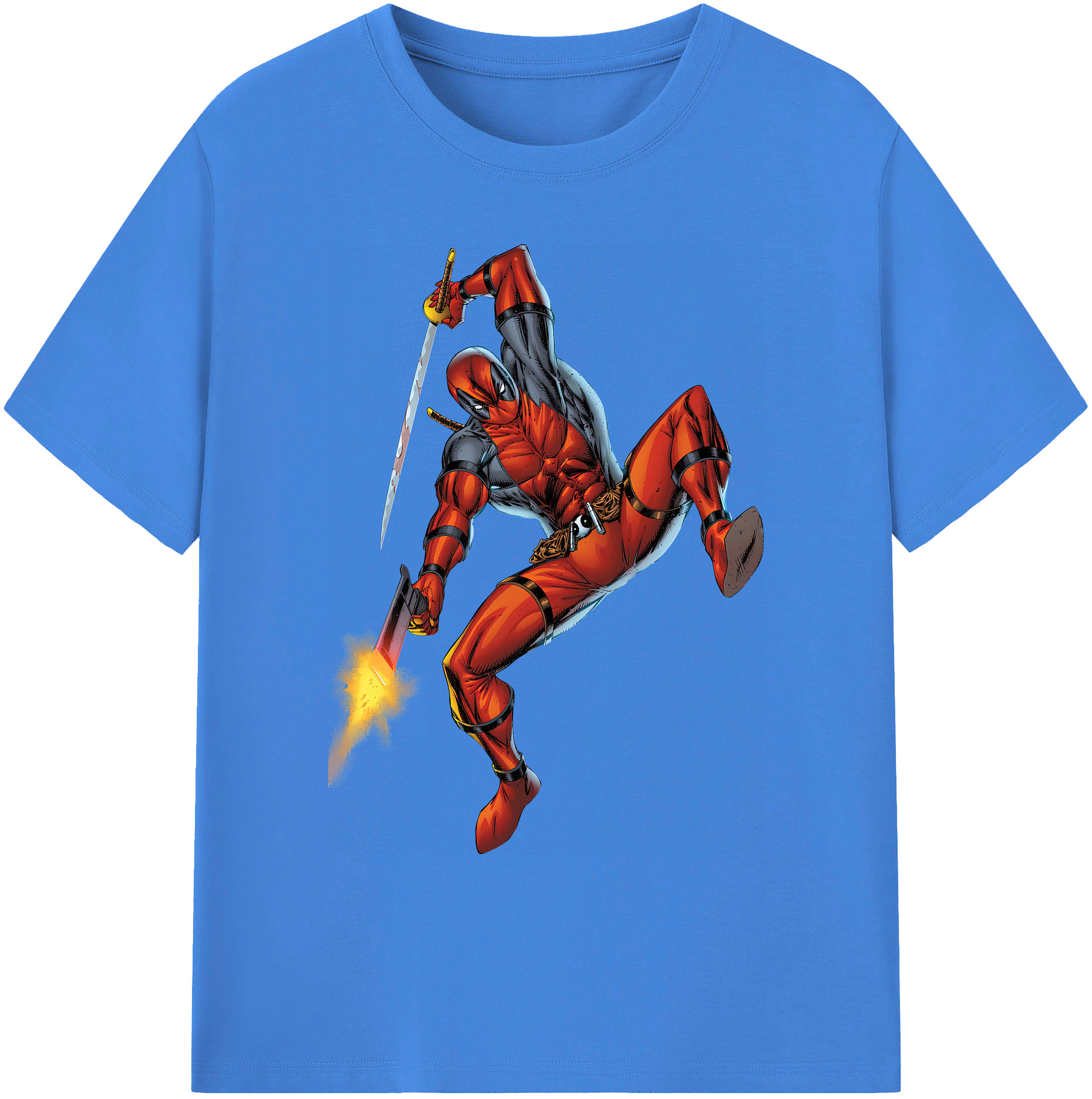 （画像用） Deadpool デッドプール 綿100％ メンズ半袖Tシャツ｜肌触りやわらか＆通気性