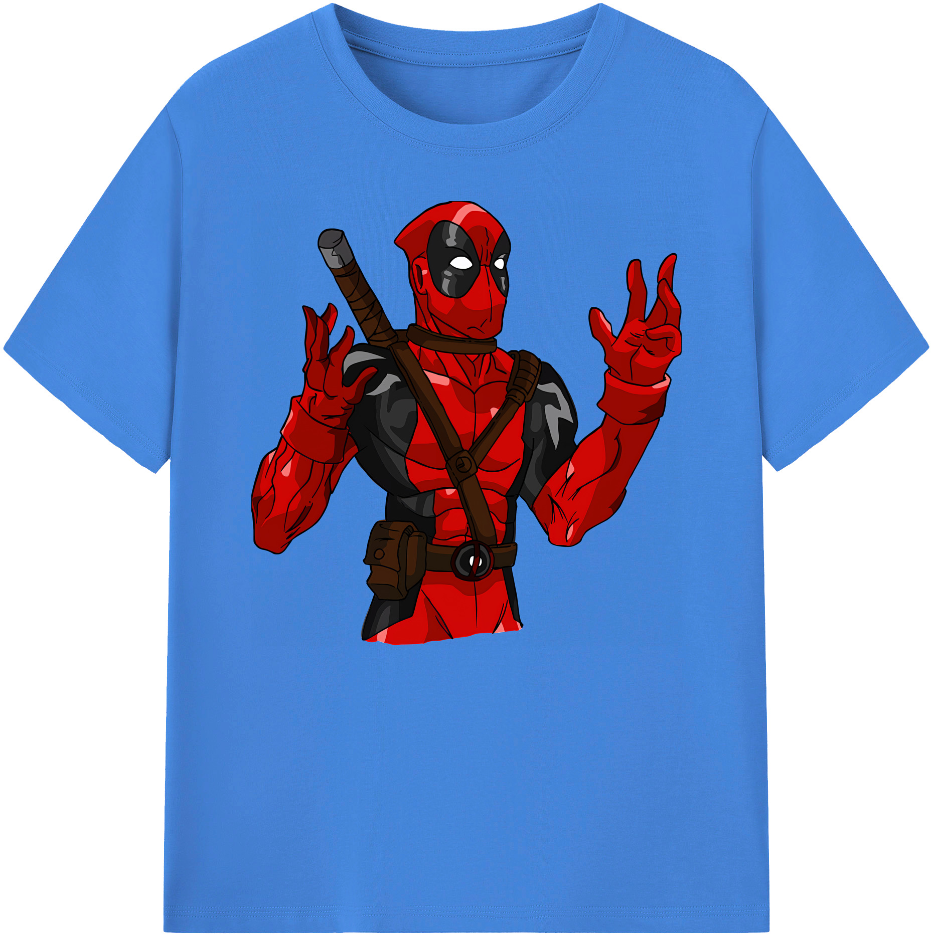 （画像用） Deadpool デッドプール 綿100％ メンズ半袖Tシャツ｜肌触りやわらか＆通気性