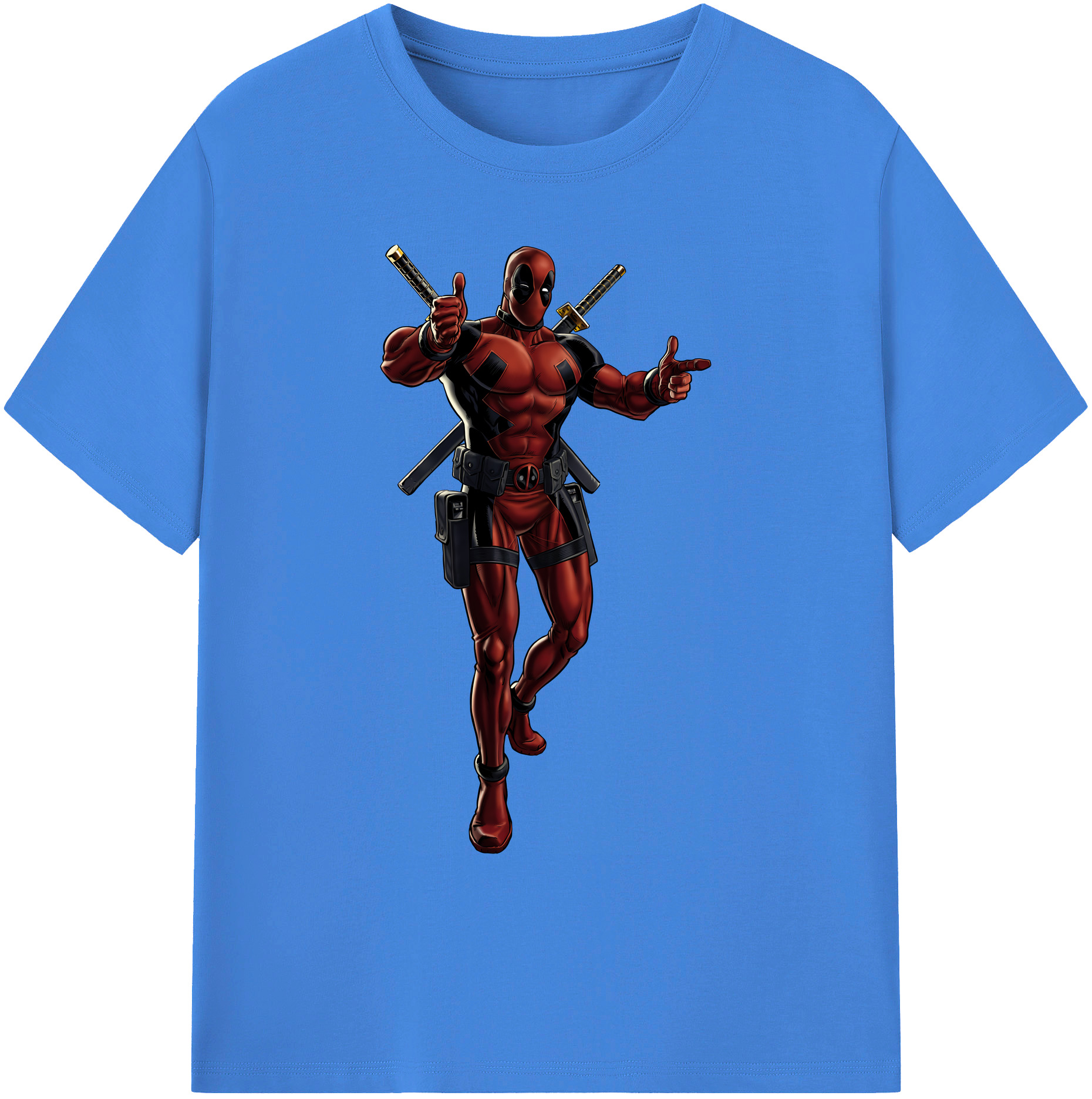 （画像用） Deadpool デッドプール 綿100％ メンズ半袖Tシャツ｜肌触りやわらか＆通気性