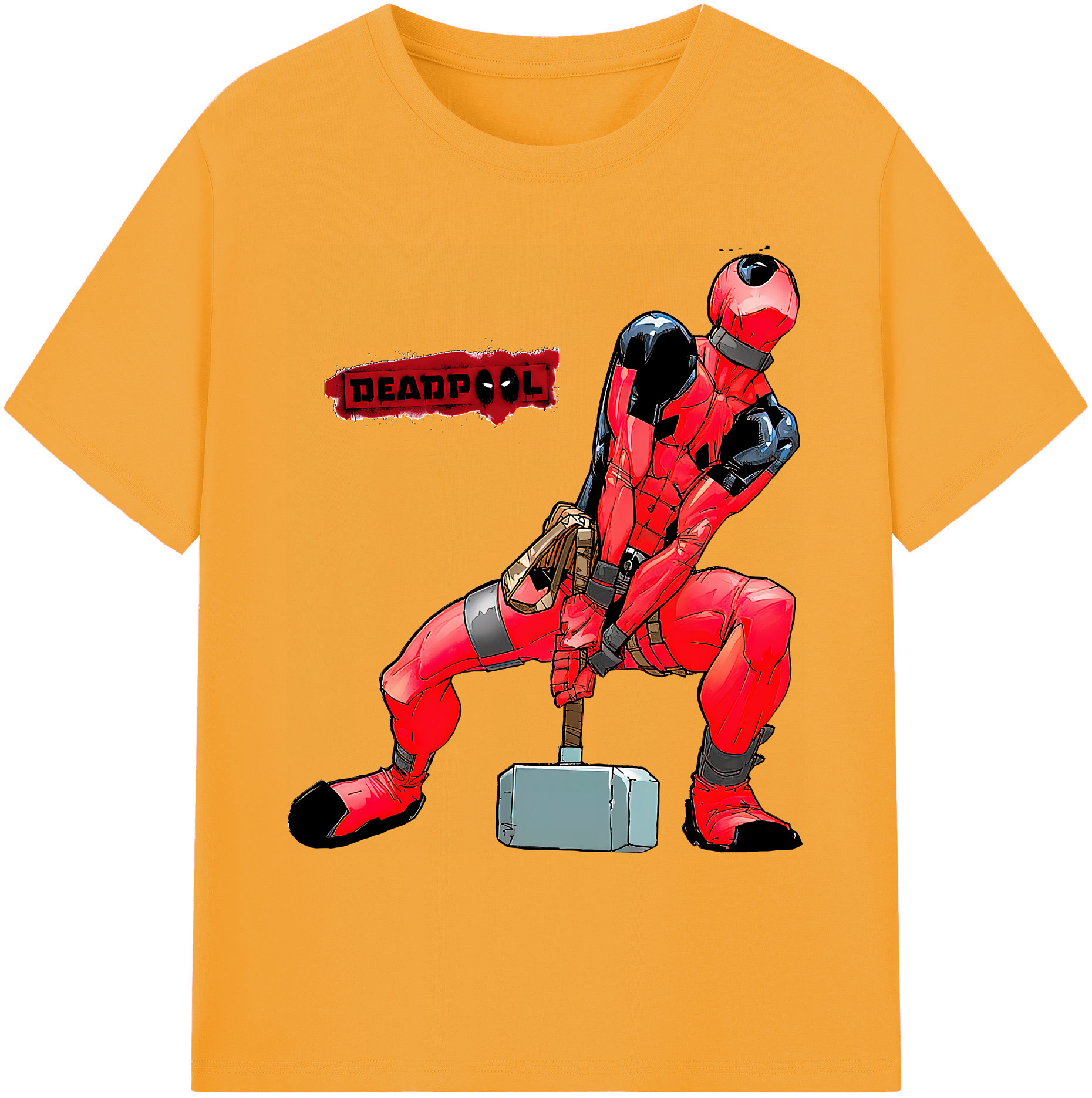 （画像用） Deadpool デッドプール 綿100％ メンズ半袖Tシャツ｜肌触りやわらか＆通気性