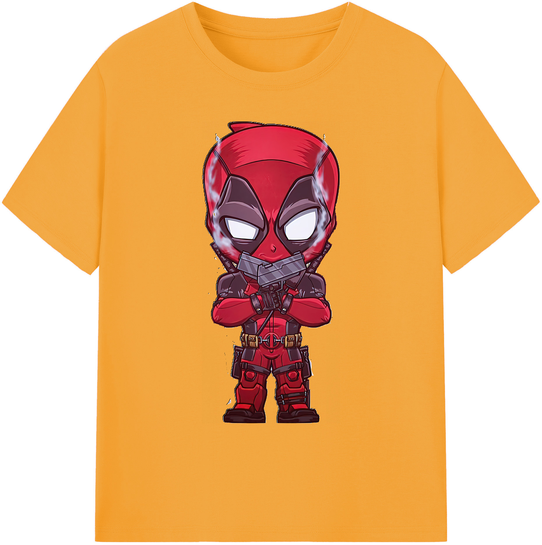 （画像用） Deadpool デッドプール 綿100％ メンズ半袖Tシャツ｜肌触りやわらか＆通気性