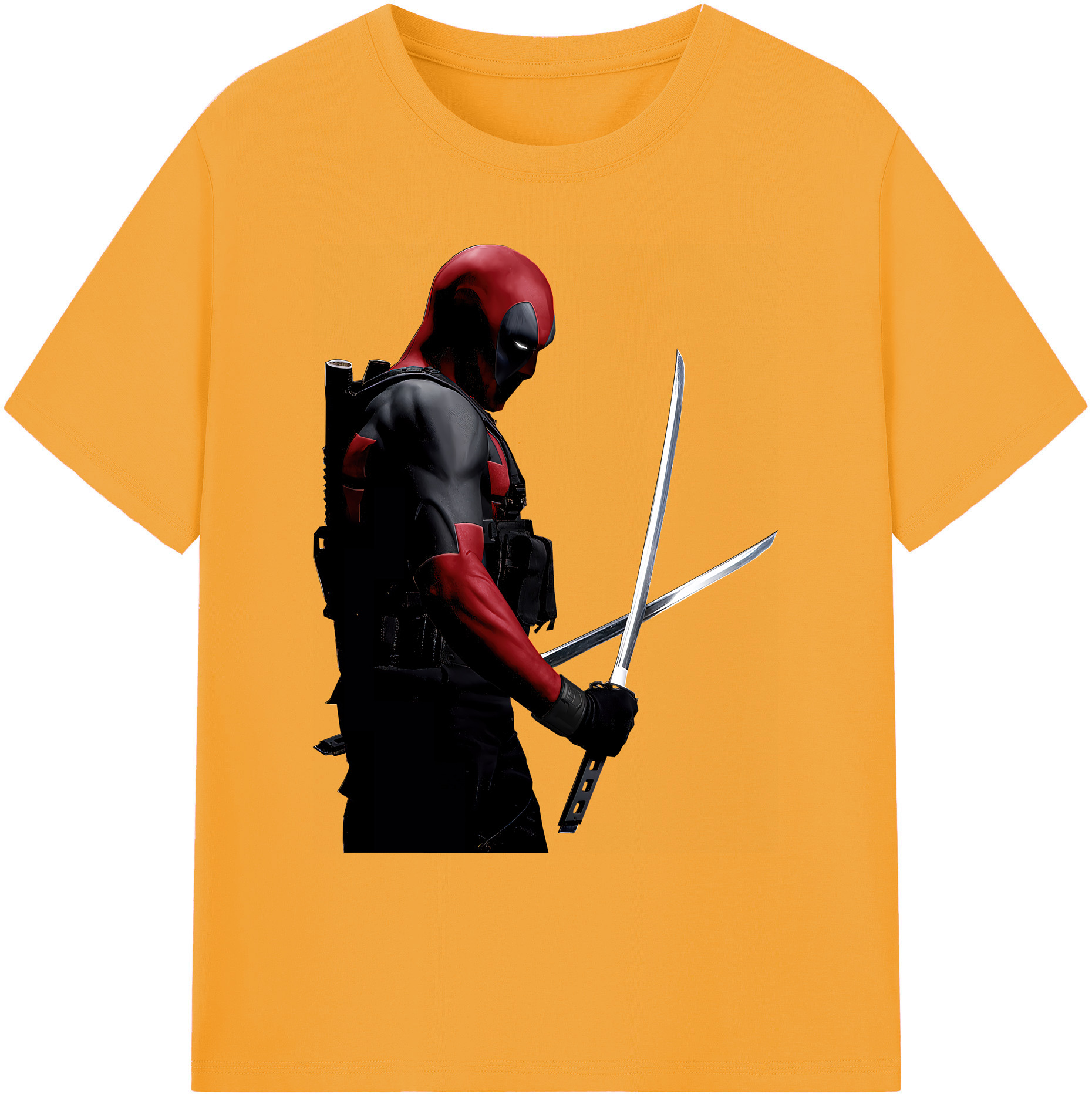 （画像用） Deadpool デッドプール 綿100％ メンズ半袖Tシャツ｜肌触りやわらか＆通気性