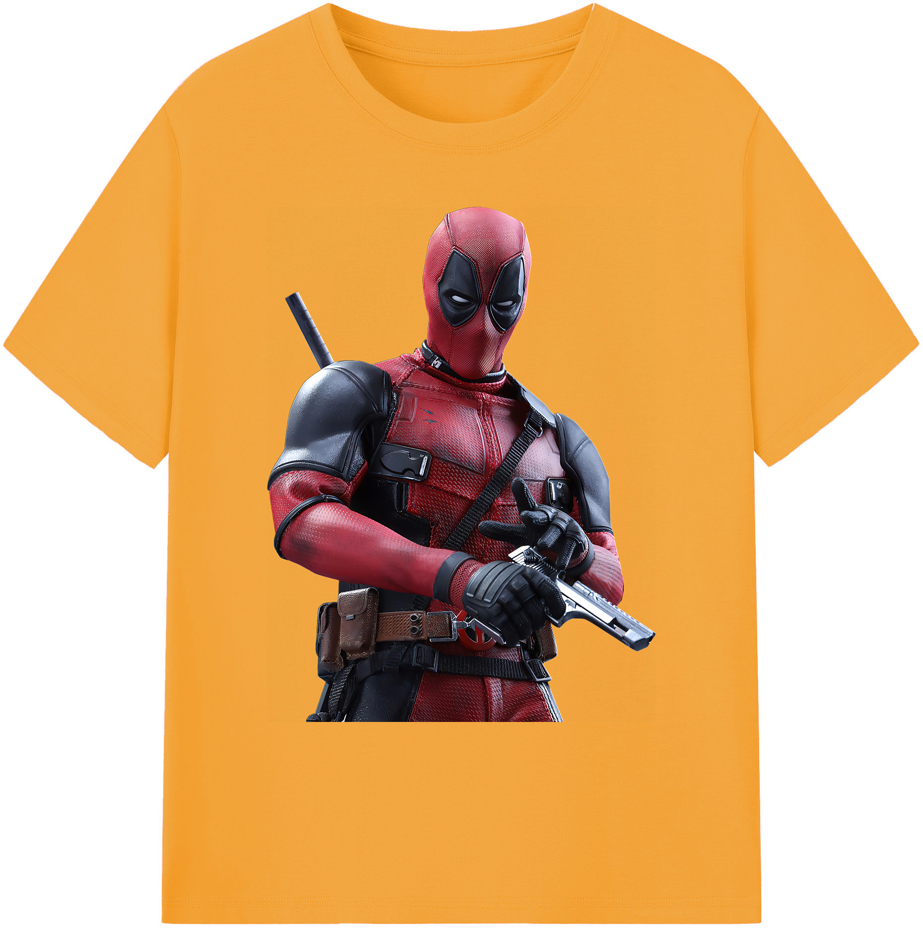 （画像用） Deadpool デッドプール 綿100％ メンズ半袖Tシャツ｜肌触りやわらか＆通気性