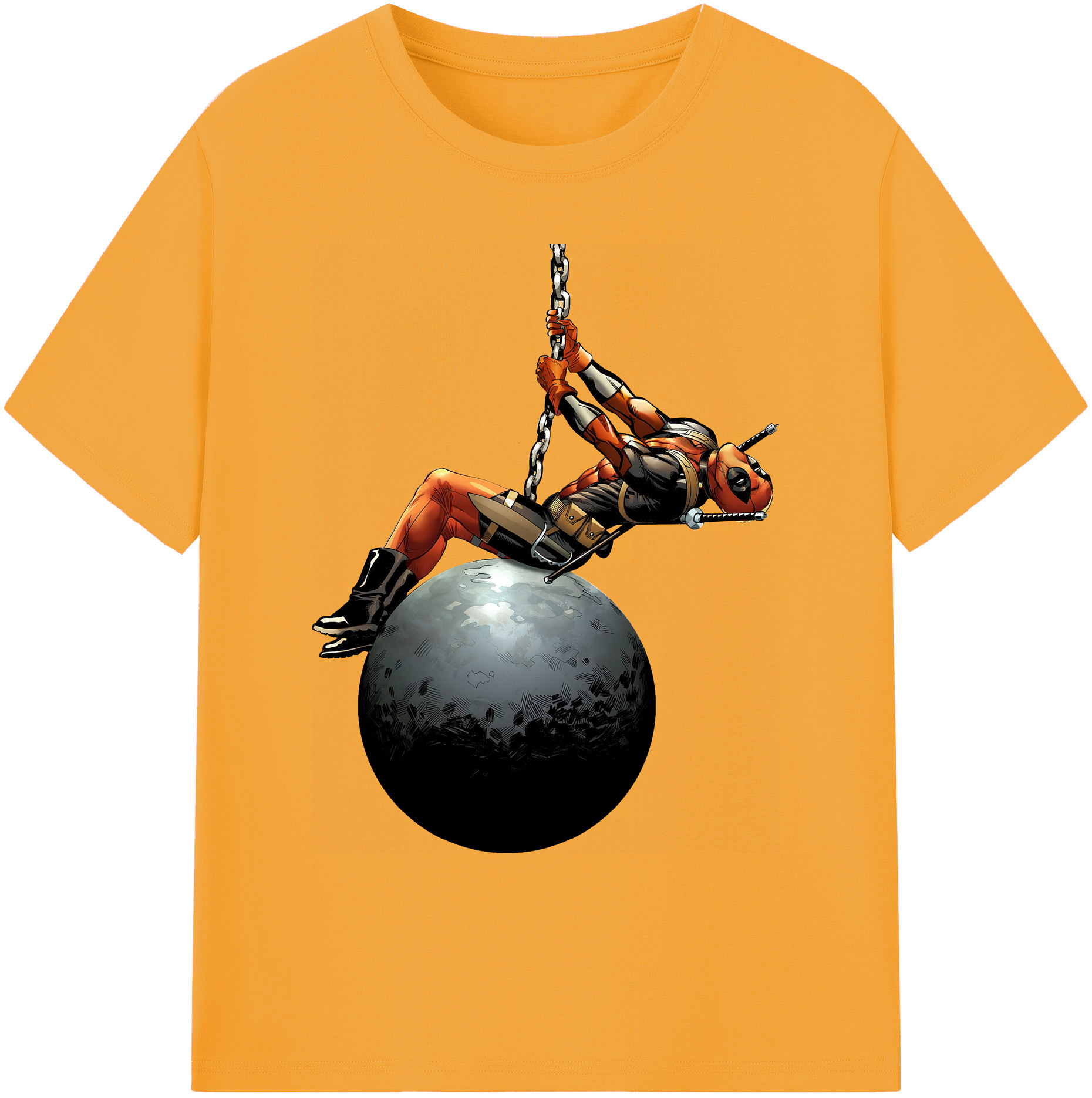 （画像用） Deadpool デッドプール 綿100％ メンズ半袖Tシャツ｜肌触りやわらか＆通気性