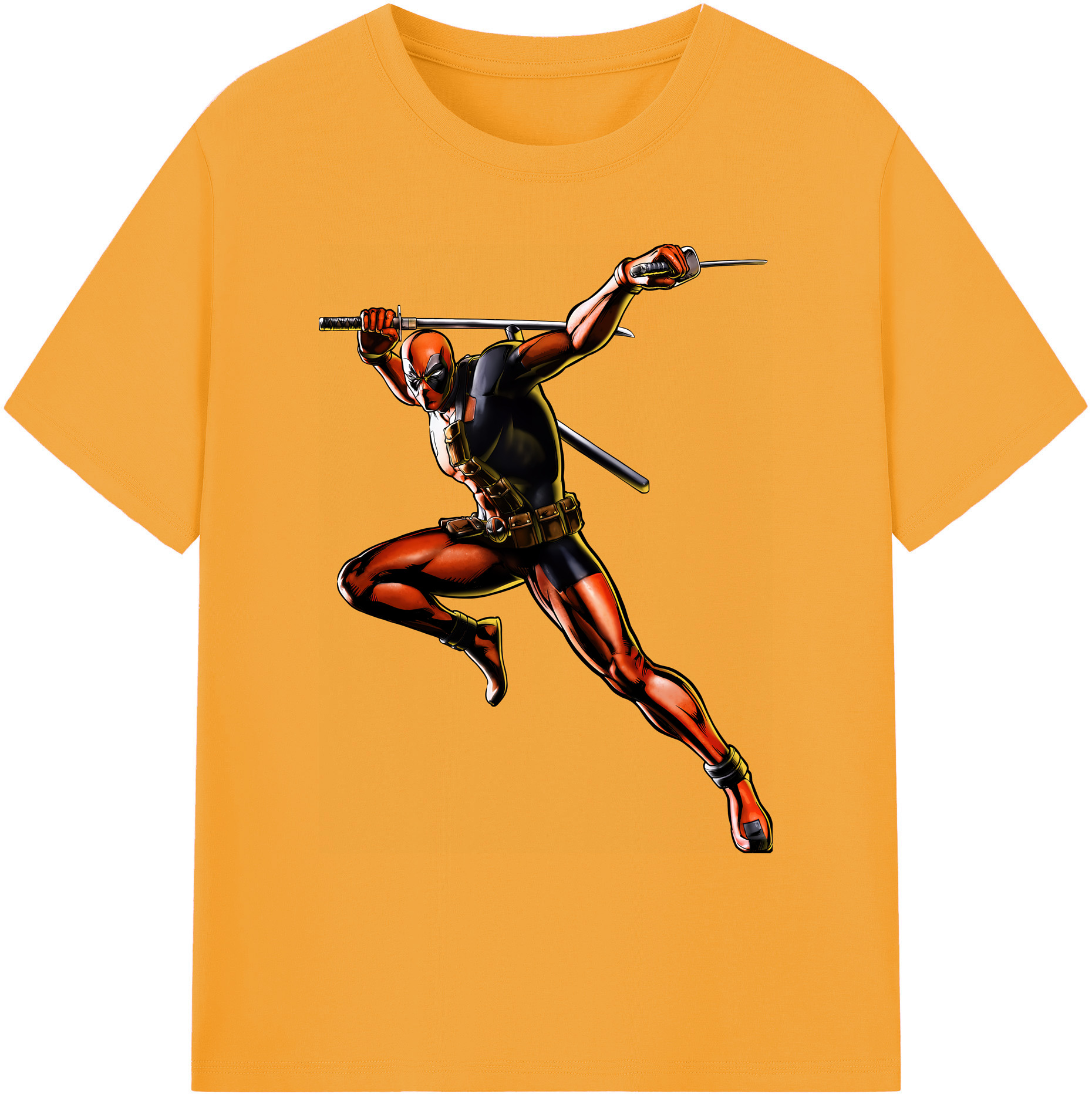 （画像用） Deadpool デッドプール 綿100％ メンズ半袖Tシャツ｜肌触りやわらか＆通気性