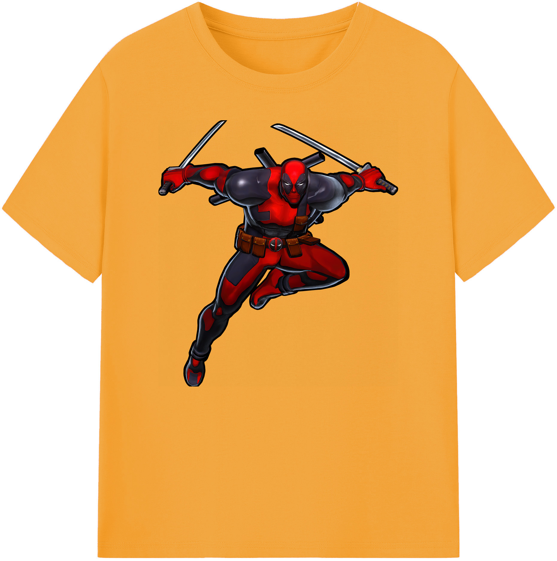 （画像用） Deadpool デッドプール 綿100％ メンズ半袖Tシャツ｜肌触りやわらか＆通気性