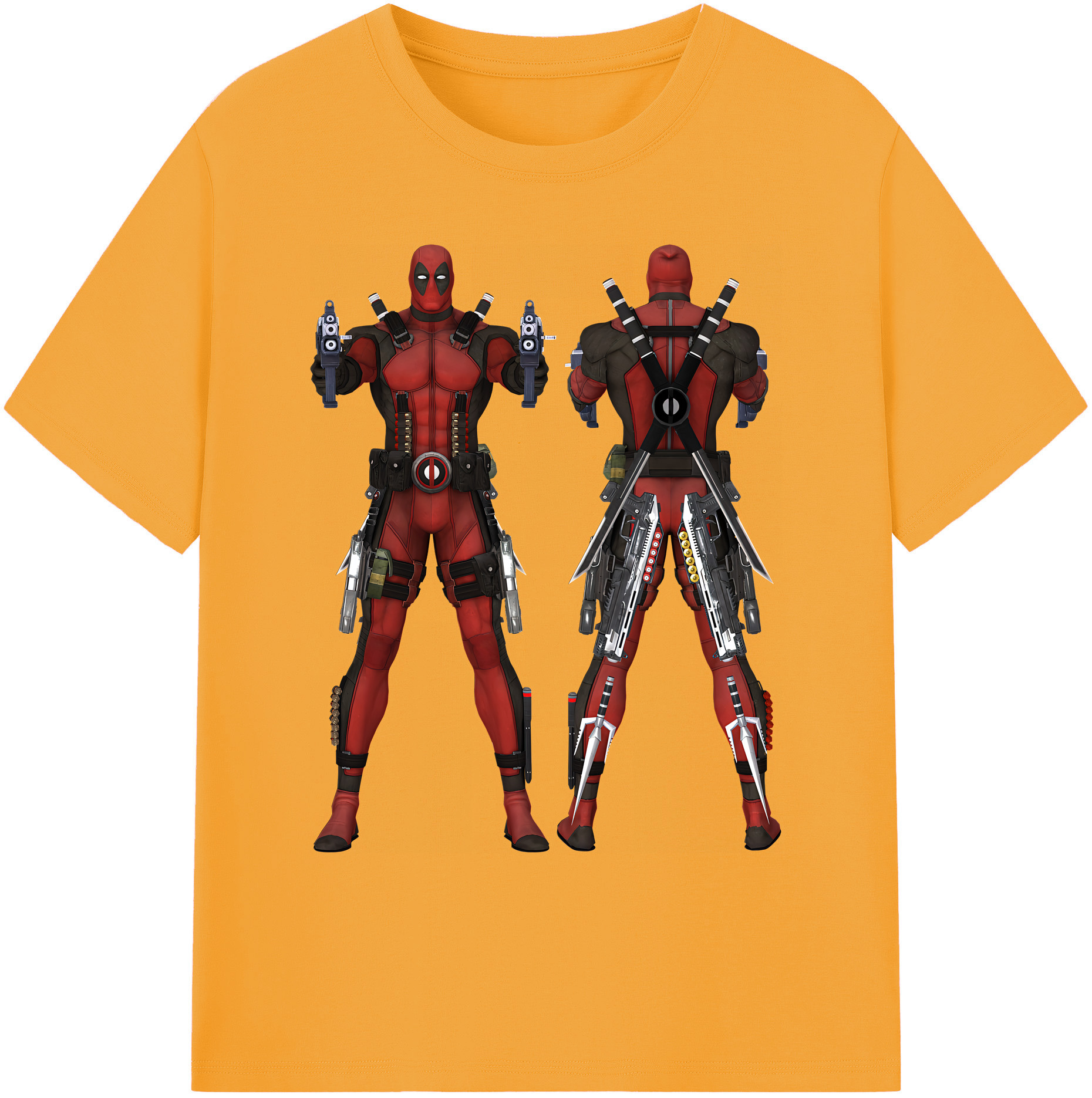 （画像用） Deadpool デッドプール 綿100％ メンズ半袖Tシャツ｜肌触りやわらか＆通気性