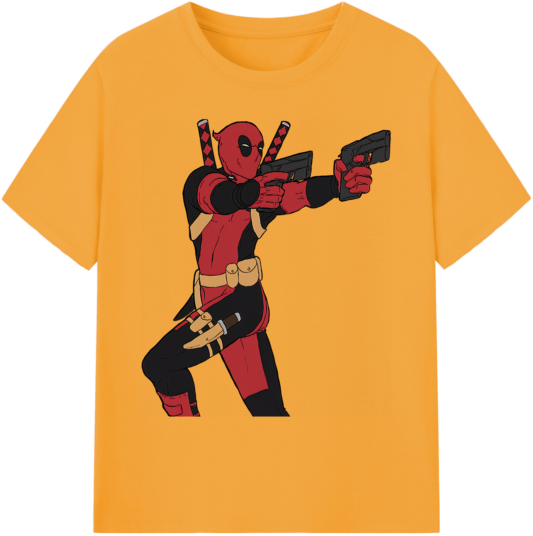 （画像用） Deadpool デッドプール 綿100％ メンズ半袖Tシャツ｜肌触りやわらか＆通気性