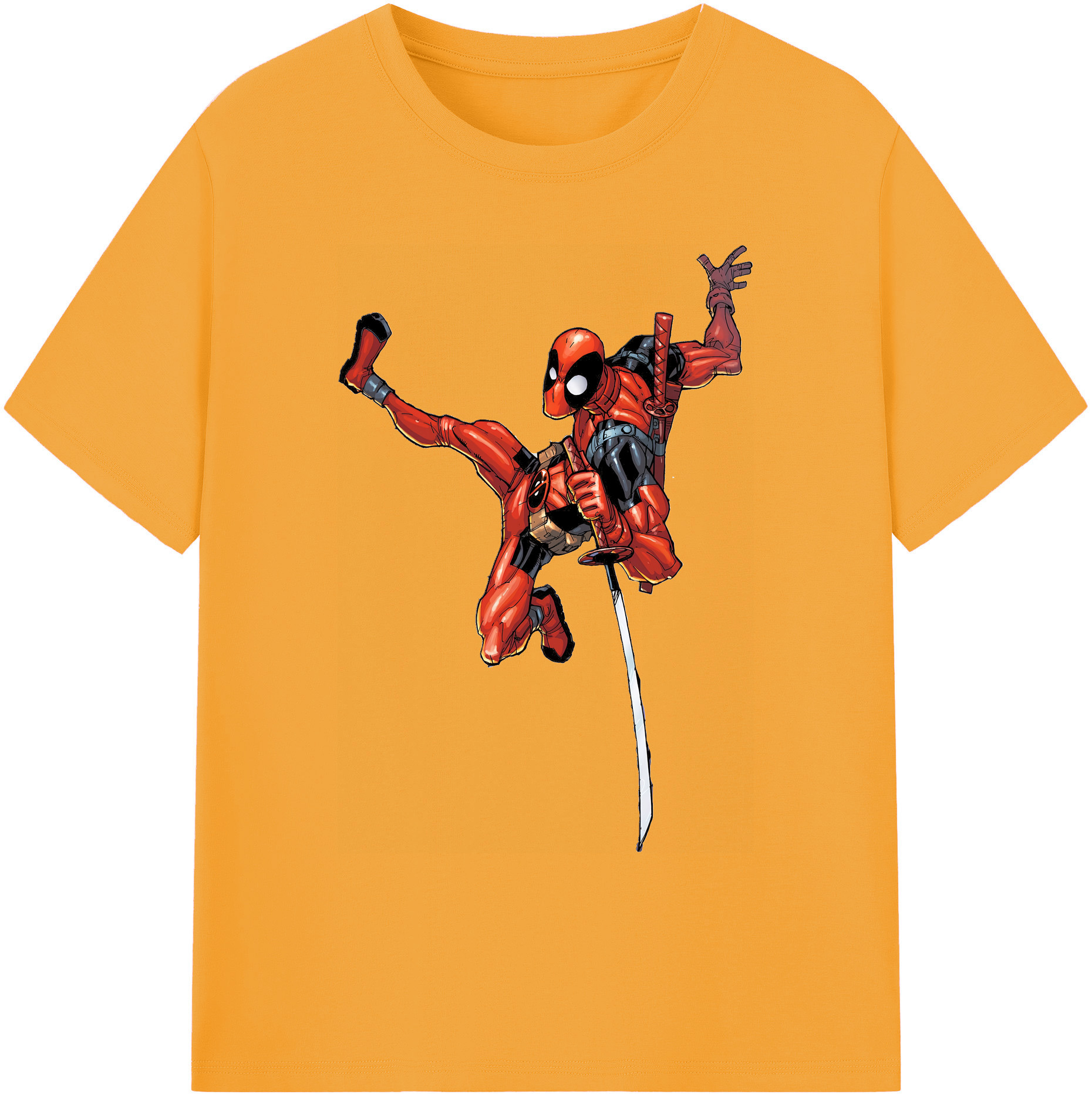 （画像用） Deadpool デッドプール 綿100％ メンズ半袖Tシャツ｜肌触りやわらか＆通気性