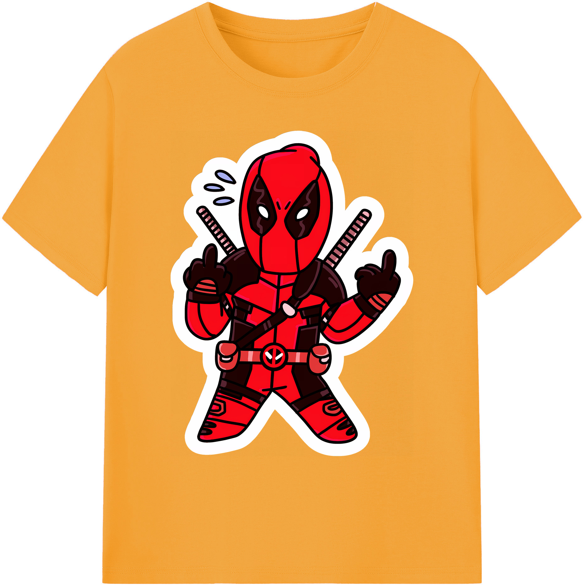 （画像用） Deadpool デッドプール 綿100％ メンズ半袖Tシャツ｜肌触りやわらか＆通気性