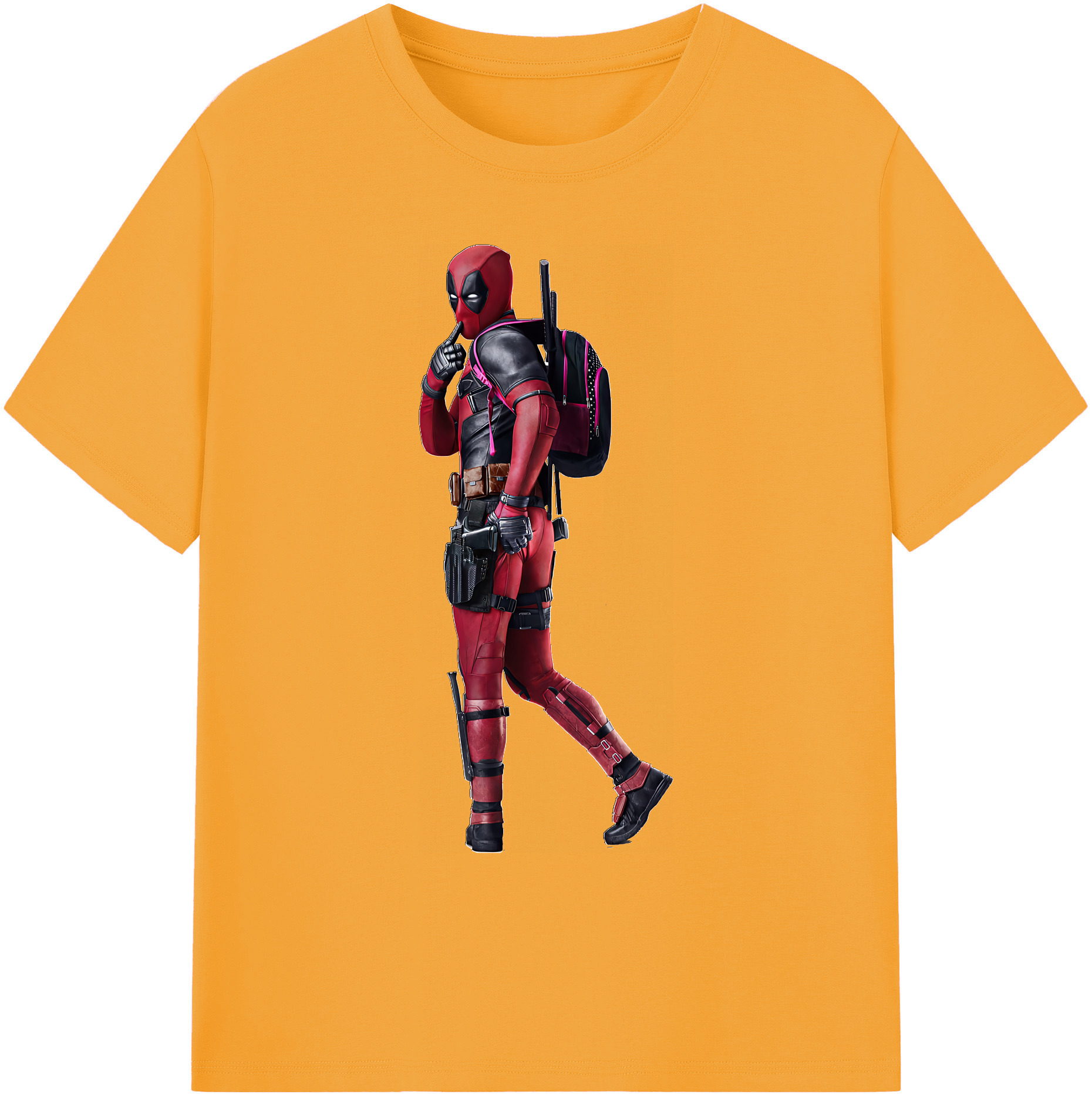 （画像用） Deadpool デッドプール 綿100％ メンズ半袖Tシャツ｜肌触りやわらか＆通気性