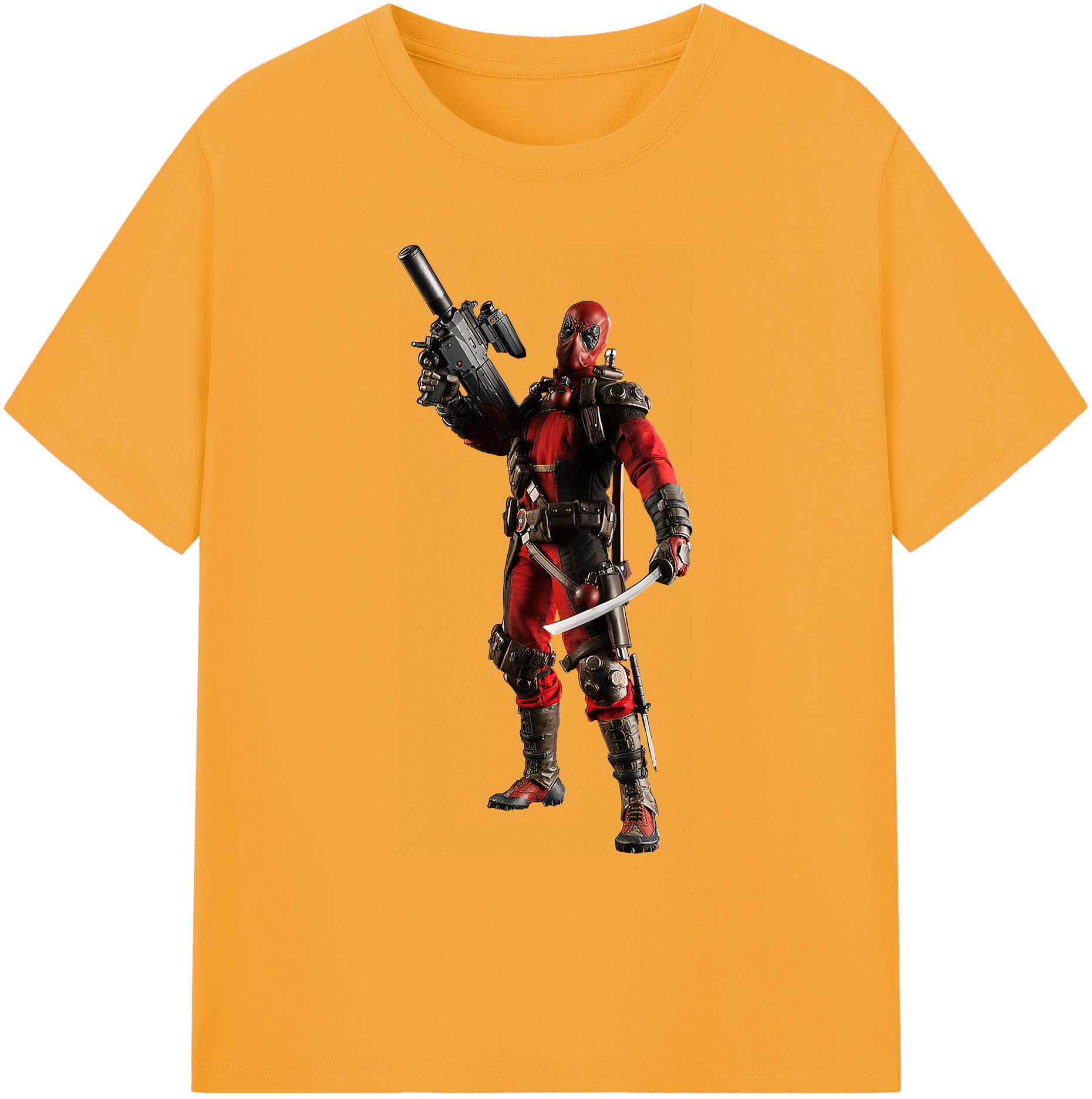 （画像用） Deadpool デッドプール 綿100％ メンズ半袖Tシャツ｜肌触りやわらか＆通気性