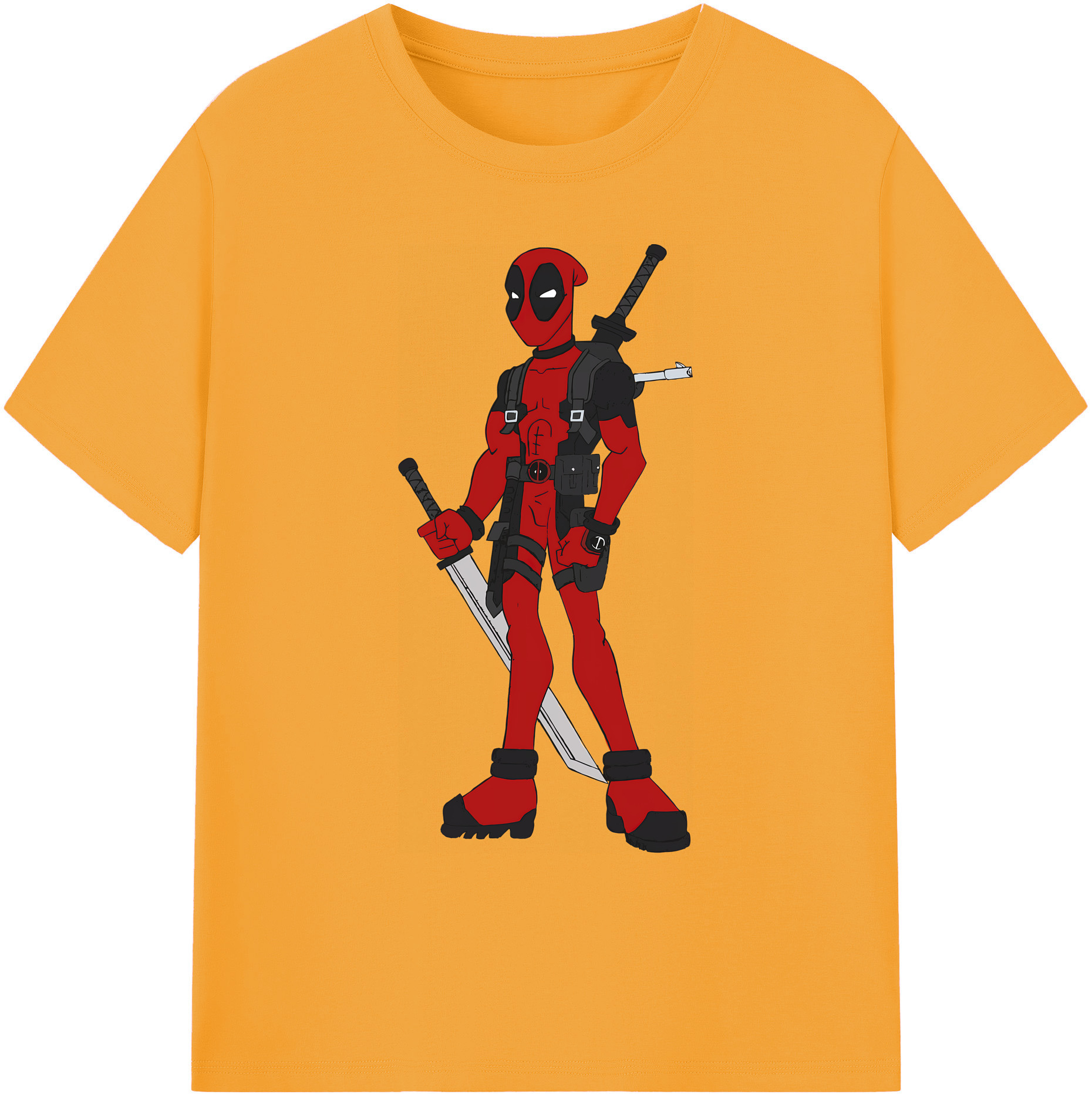 （画像用） Deadpool デッドプール 綿100％ メンズ半袖Tシャツ｜肌触りやわらか＆通気性