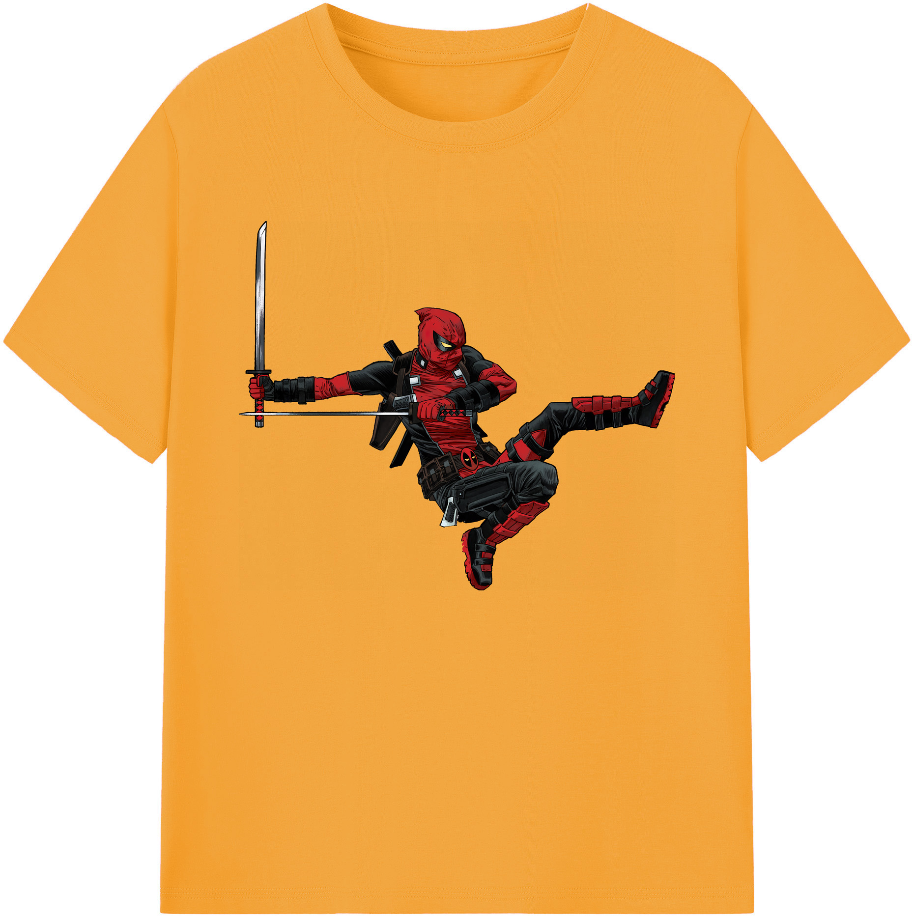 （画像用） Deadpool デッドプール 綿100％ メンズ半袖Tシャツ｜肌触りやわらか＆通気性